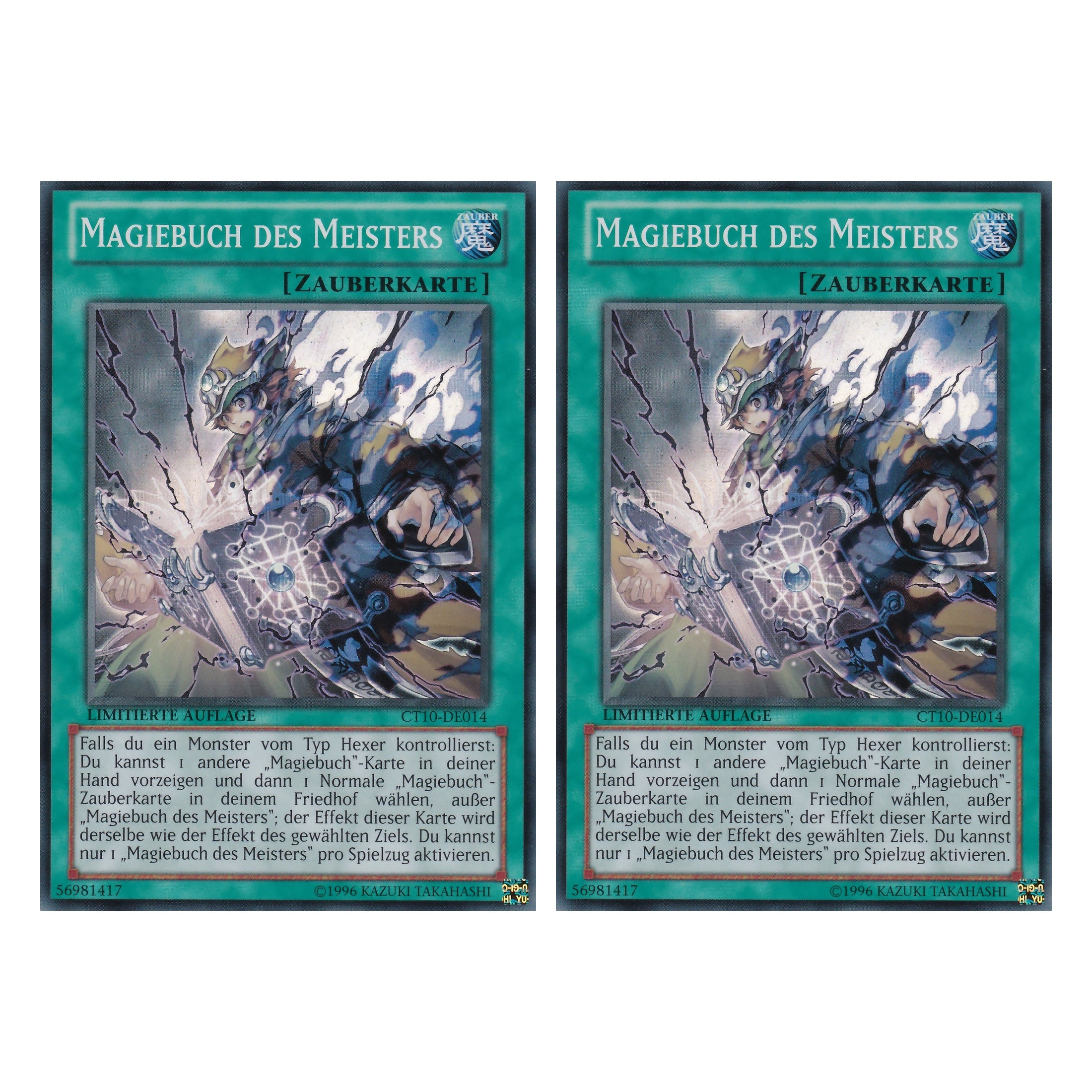 Magiebuch des Meisters - CT10-DE011 - Super Rare - Deutsch - Limitierte Auflage - Collector's Tins 2013 - Duo Set (2 Stück) - Yugioh