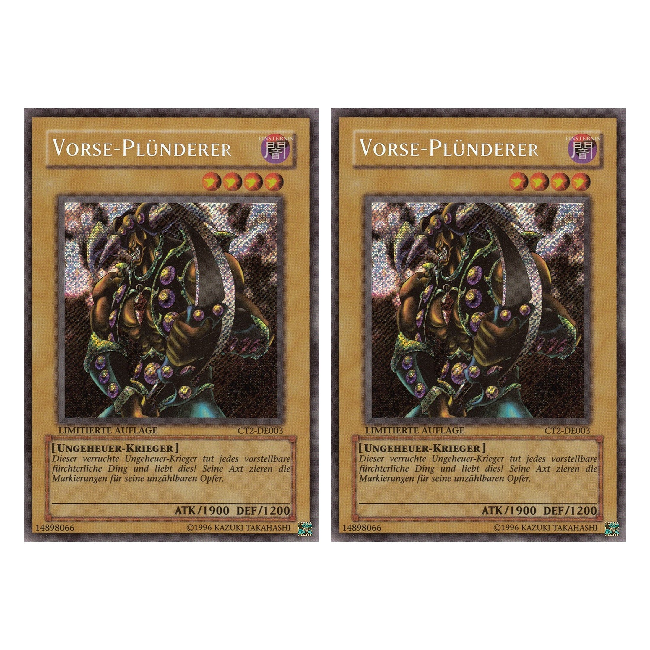 Vorse-Plünderer - CT2-DE003 - Secret Rare - Deutsch - Limitierte Auflage - Collector's Tins 2005 - Duo Set (2 Stück) - Yugioh