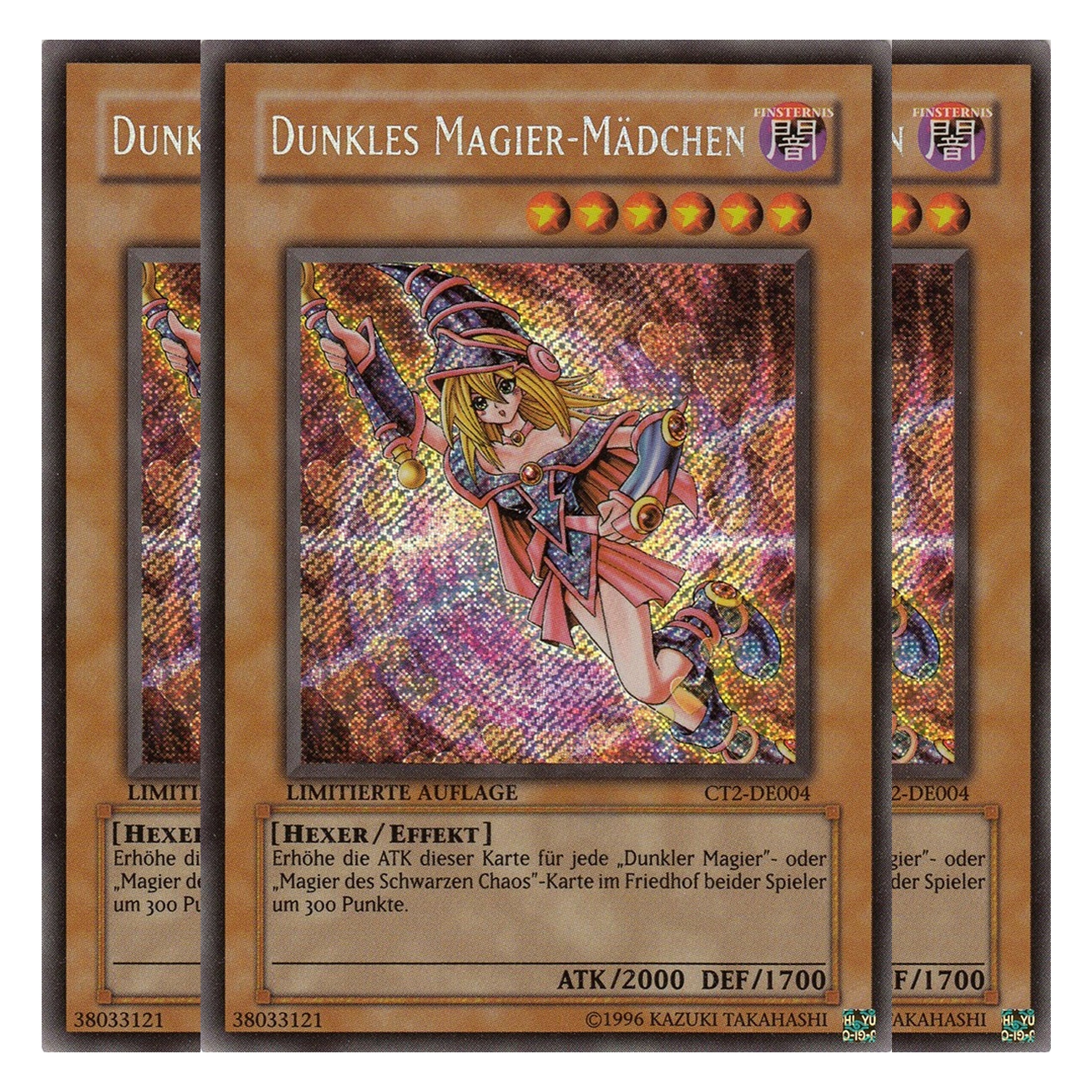 Dunkles Magier-Mädchen - CT2-DE004 - Secret Rare - Deutsch - Limitierte Auflage - Collector's Tins 2005 - Playset (3 Kopien)