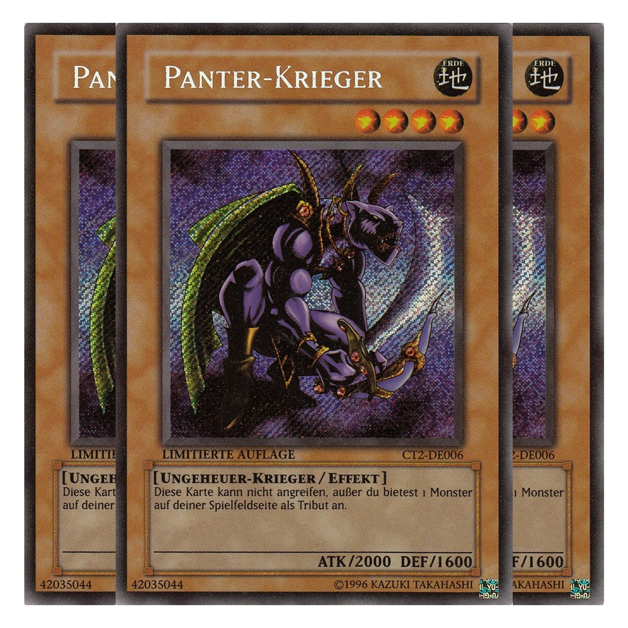 Panter-Krieger - CT2-DE006 - Secret Rare - Deutsch - Limitierte Auflage - Collector's Tins 2005 - Playset (3 Kopien)