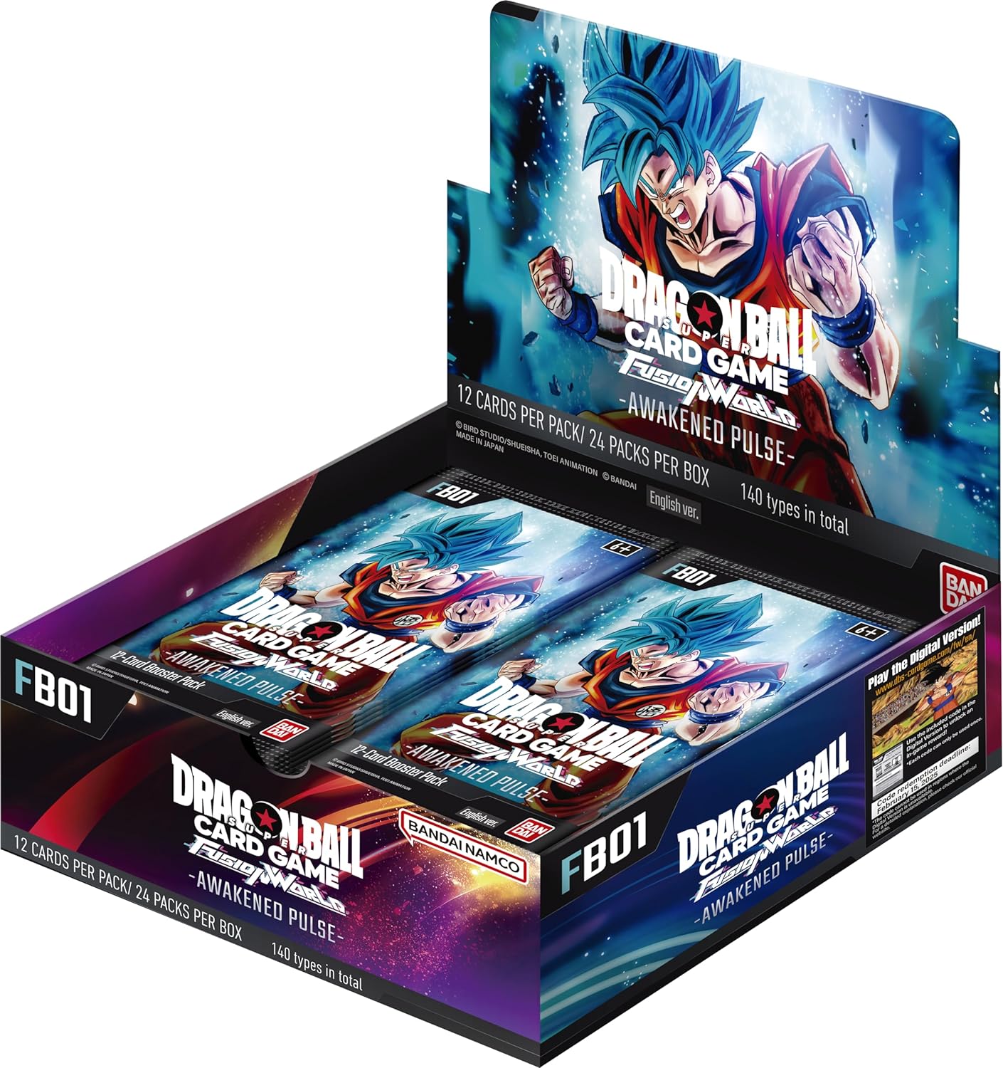 Dragon Ball Super Card Game: Fusion World - Awakened Pulse (FB01) - Booster Display - Englisch