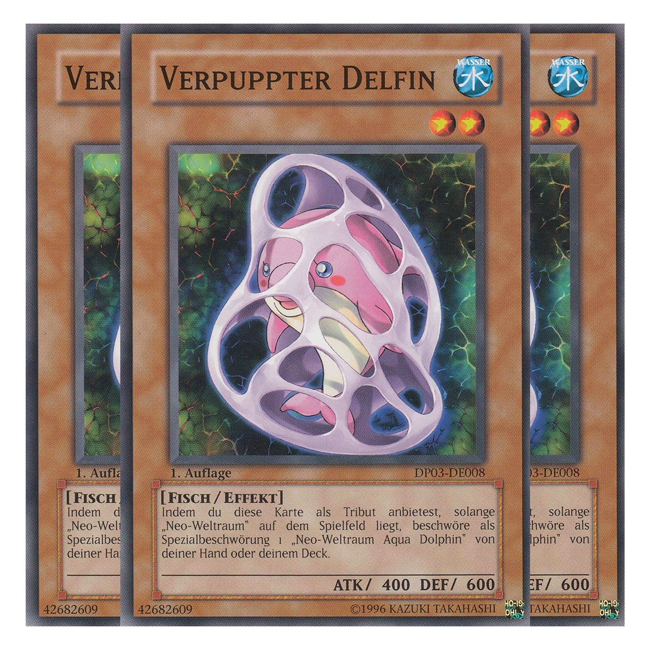 Verpuppter Delfin - DP03-DE008 - Common - Deutsch - Unlimitiert - Duelist Pack: Jaden Yuki 2 - Playset (3 Kopien)
