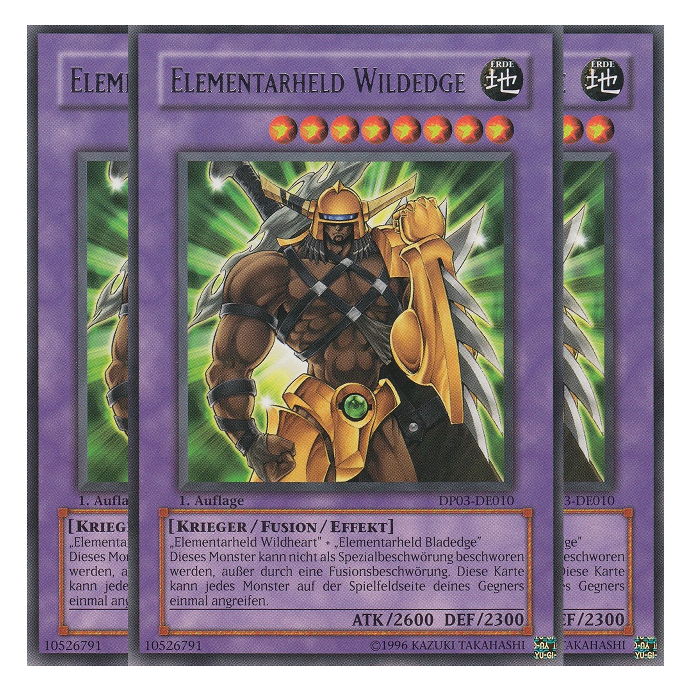 Elementarheld Wildedge - DP03-DE010 - Rare - Deutsch - Unlimitiert - Duelist Pack: Jaden Yuki 2 - Playset (3 Kopien)