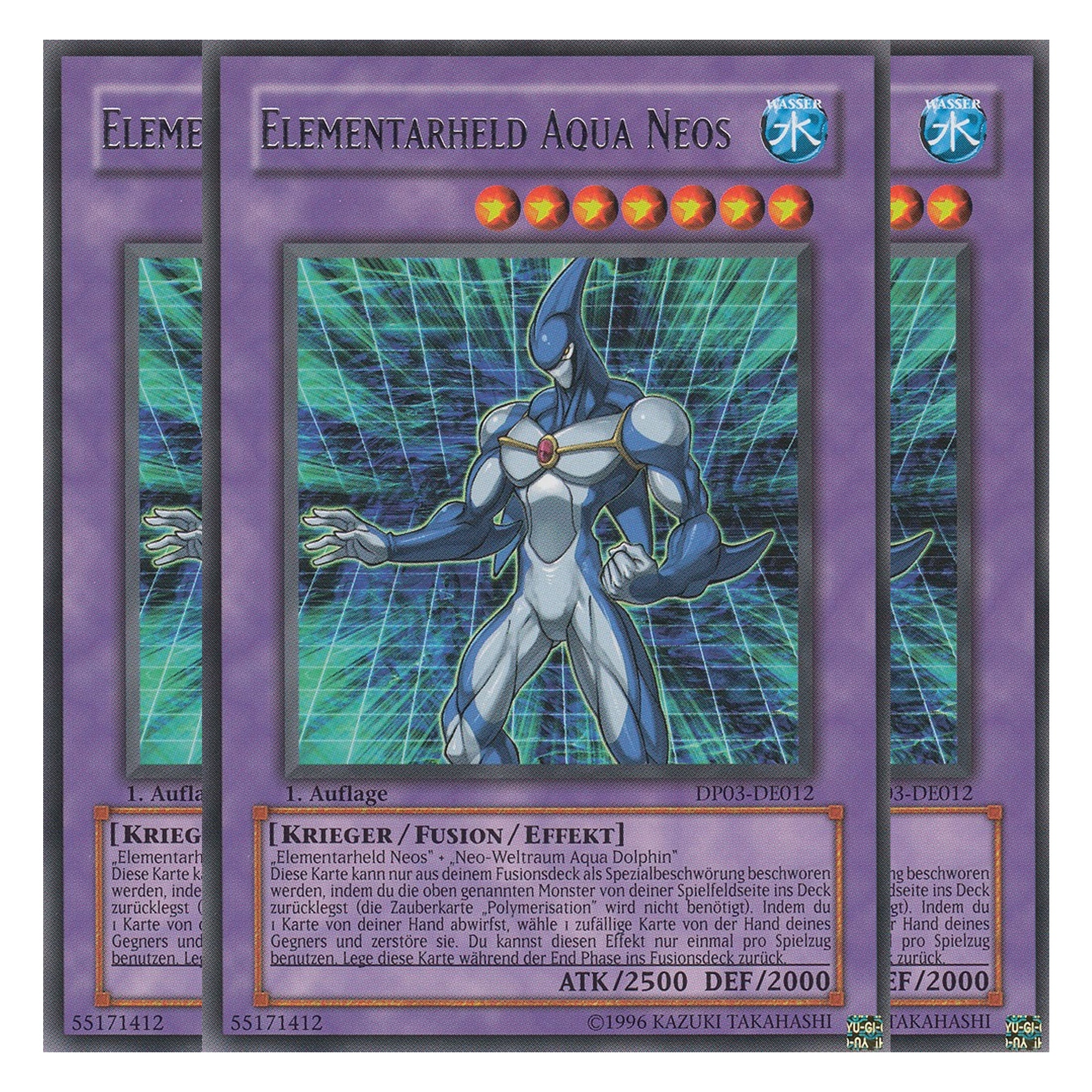 Elementarheld Aqua Neos - DP03-DE012 - Rare - Deutsch - Unlimitiert - Duelist Pack: Jaden Yuki 2 - Playset (3 Kopien)
