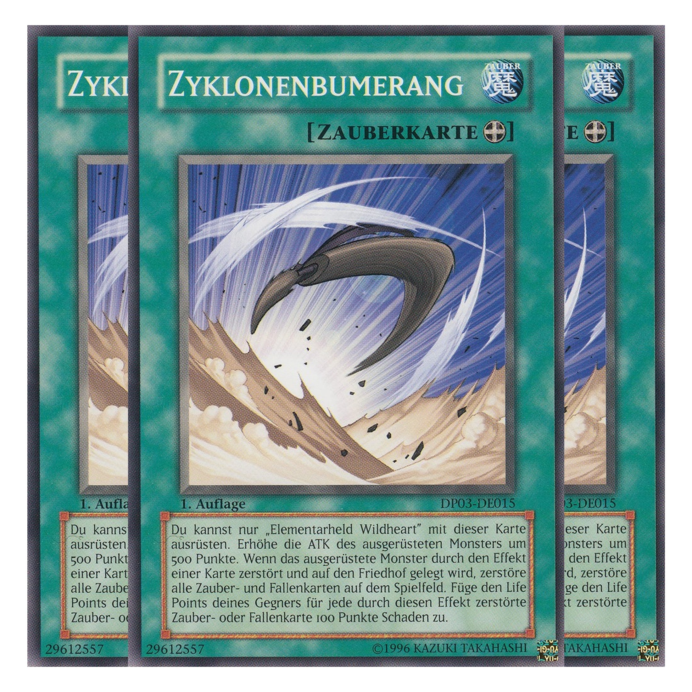 Zyklonenbumerang - DP03-DE015 - Common - Deutsch - Unlimitiert - Duelist Pack: Jaden Yuki 2 - Playset (3 Kopien)