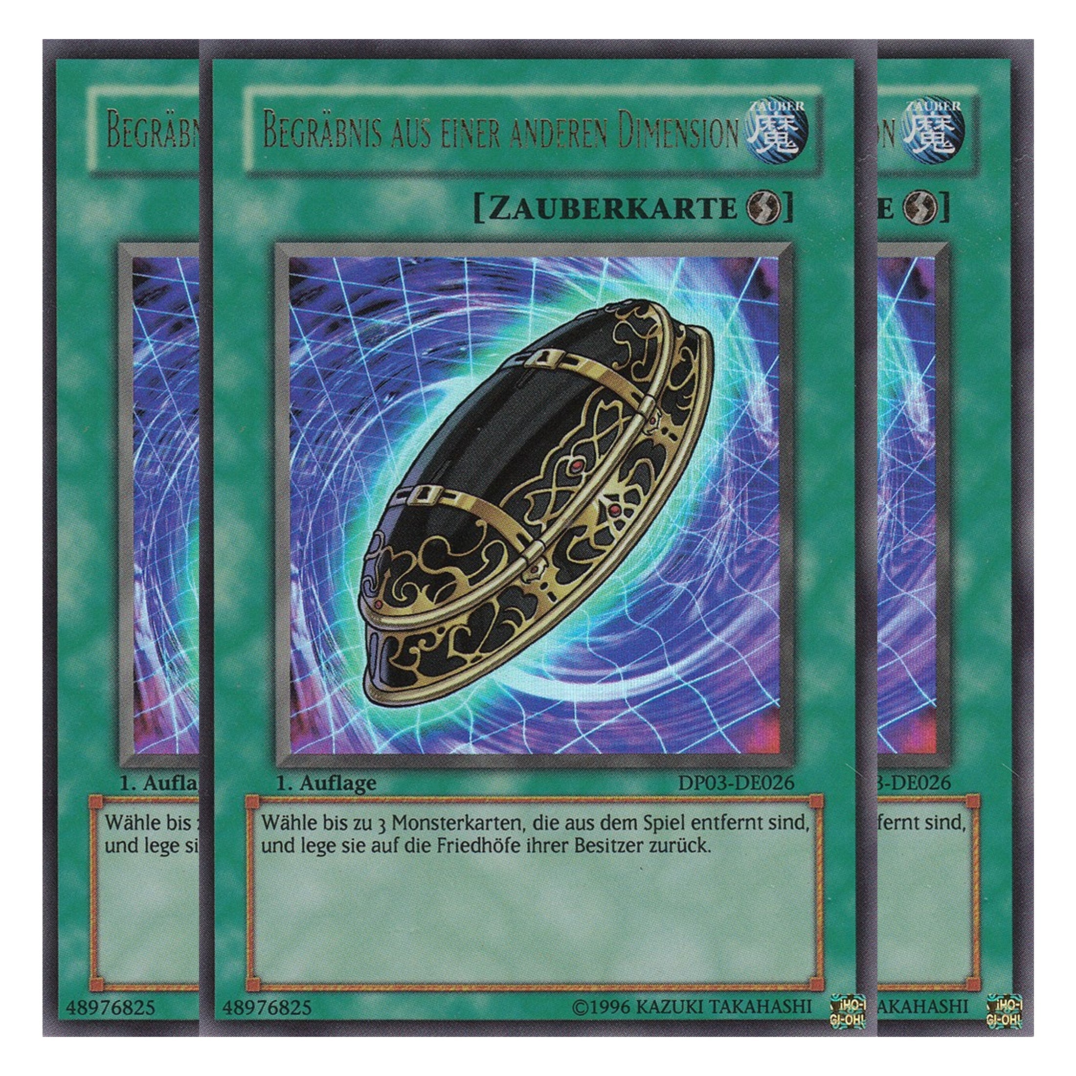 Begräbnis aus einer anderen Dimension - DP03-DE026 - Ultra Rare - Deutsch - Unlimitiert - Duelist Pack: Jaden Yuki 2 - Playset (3 Kopien)