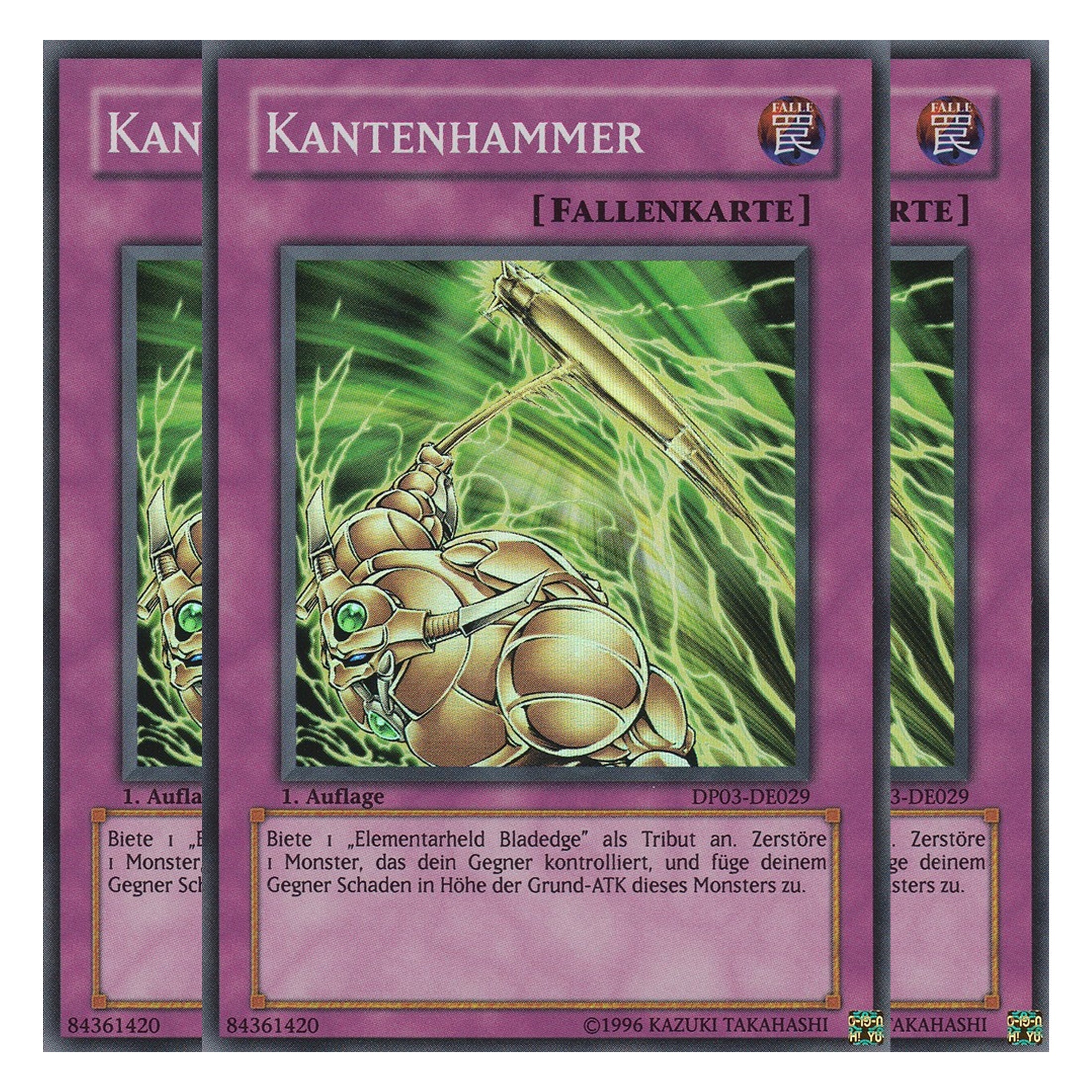 Kantenhammer - DP03-DE029 - Super Rare - Deutsch - Unlimitiert - Duelist Pack: Jaden Yuki 2 - Playset (3 Kopien)