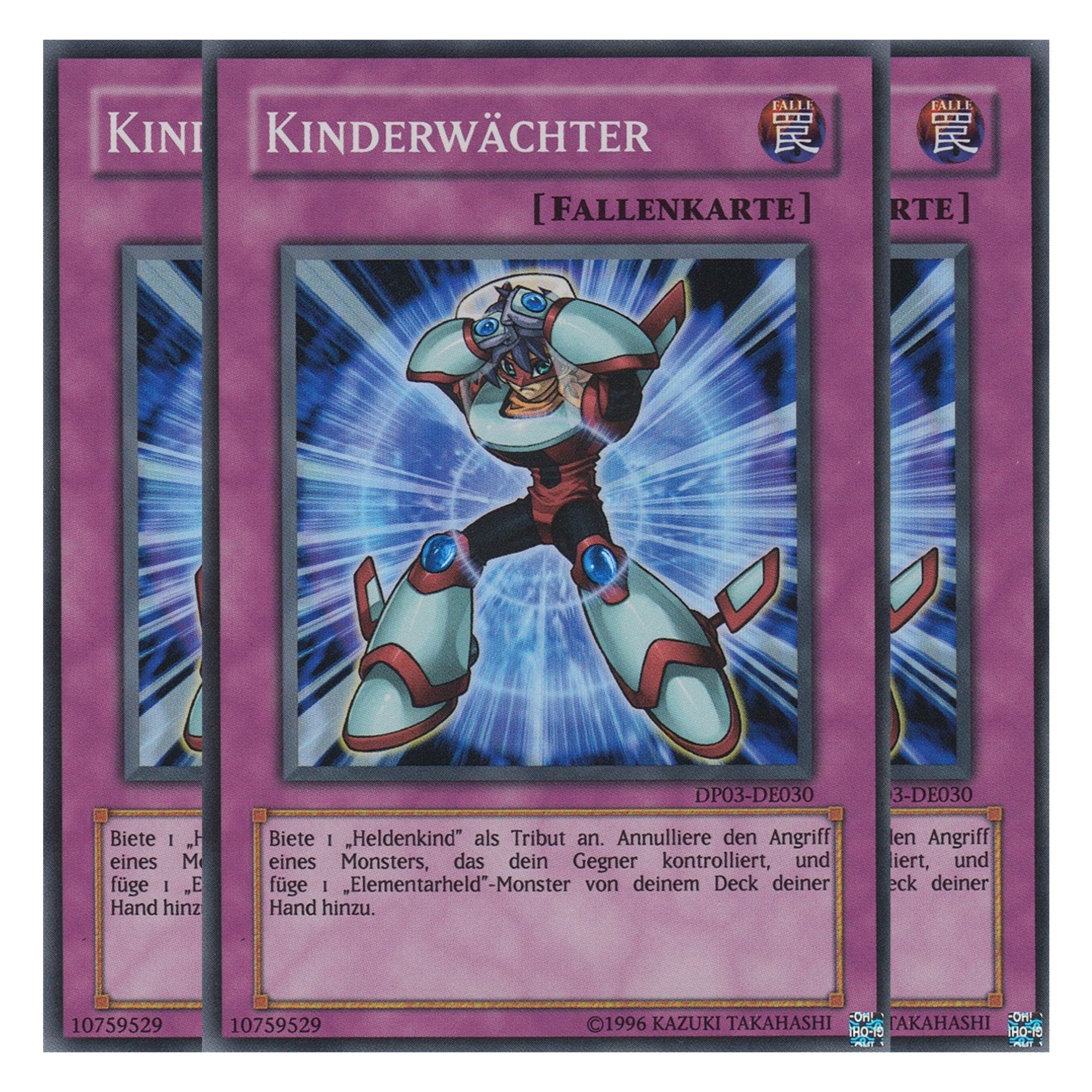 Kinderwächter - DP03-DE030 - Super Rare - Deutsch - Unlimitiert - Duelist Pack: Jaden Yuki 2 - Playset (3 Kopien)