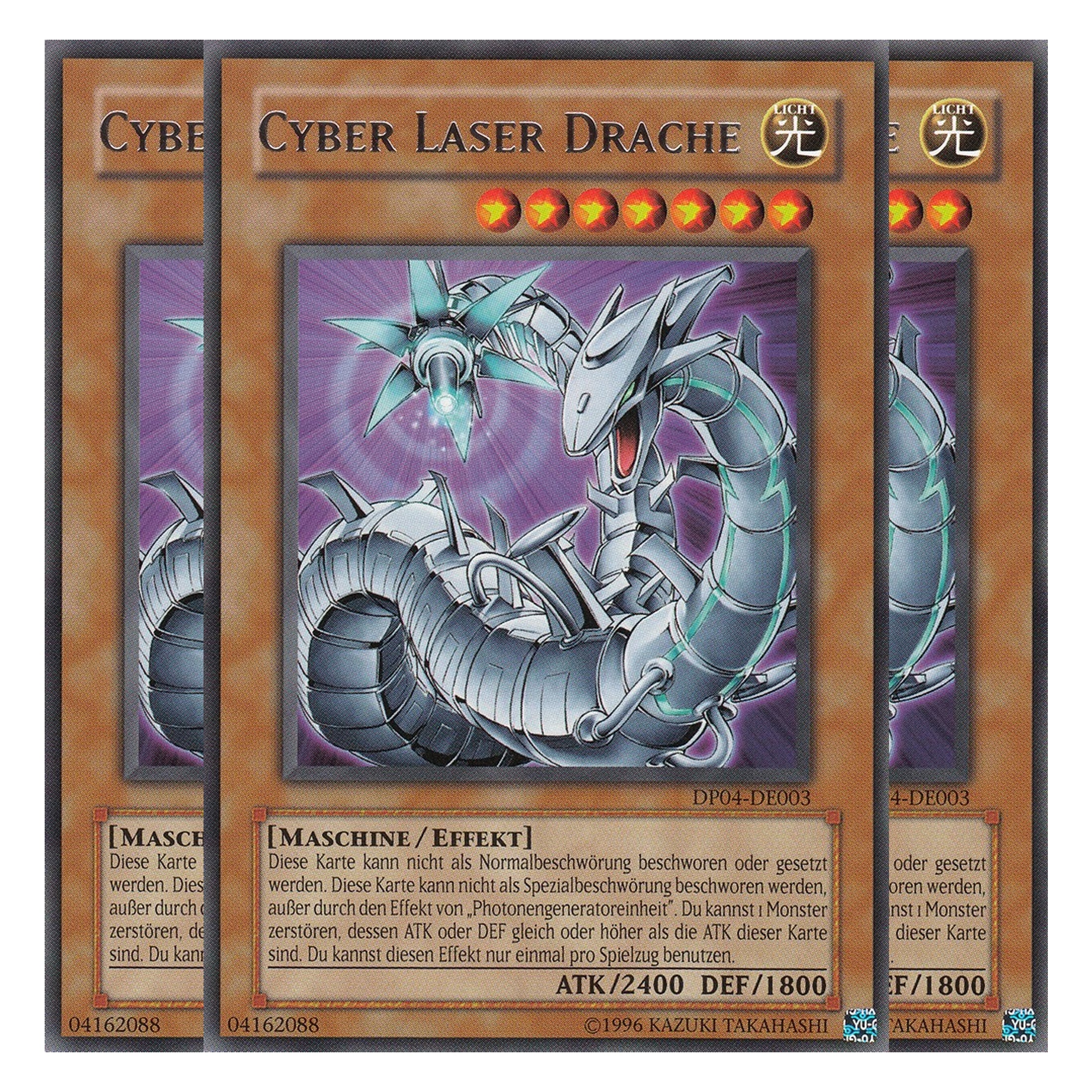Cyber Laser Drache - DP04-DE003 - Rare - Deutsch - Unlimitiert - Duelist Pack: Zane Truesdale - Playset (3 Kopien)