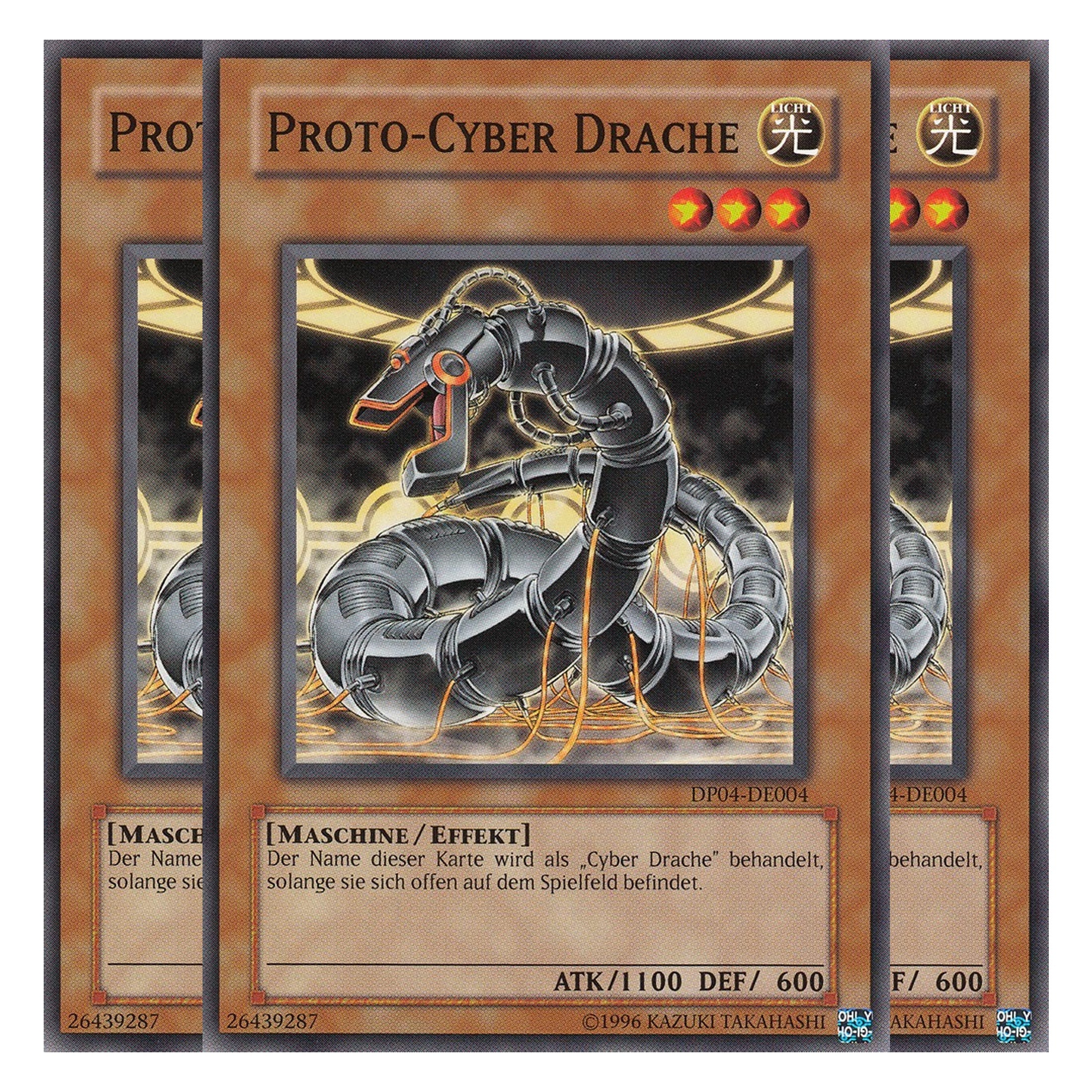 Proto-Cyber Drache - DP04-DE004 - Common - Deutsch - Unlimitiert - Duelist Pack: Zane Truesdale - Playset (3 Kopien)