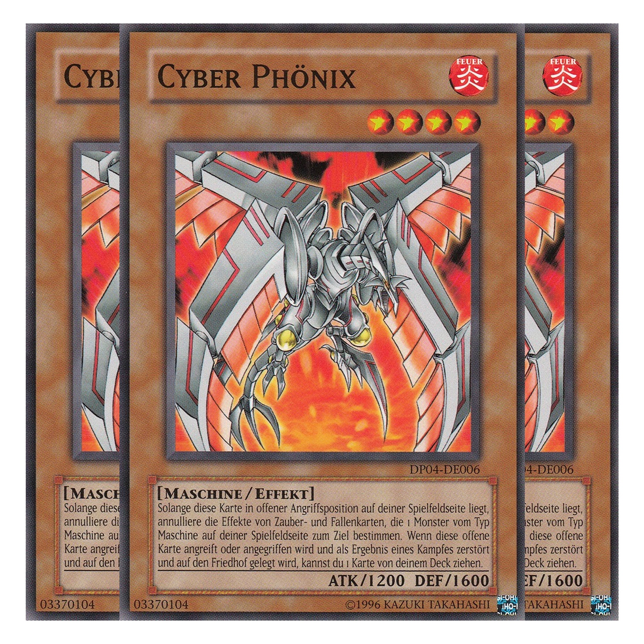 Cyber Phönix - DP04-DE006 - Common - Deutsch - Unlimitiert - Duelist Pack: Zane Truesdale - Playset (3 Kopien)