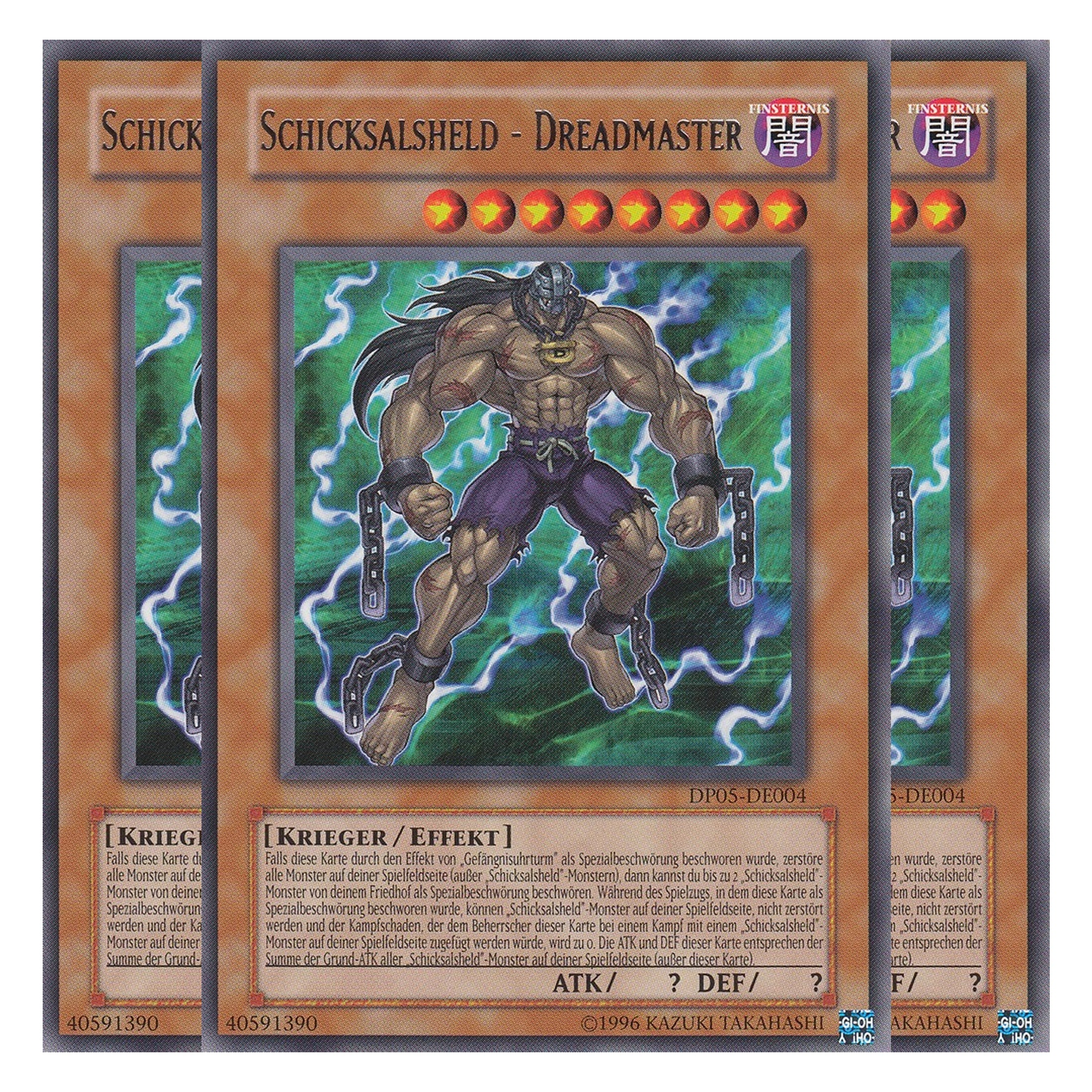 Schicksalsheld - Dreadmaster - DP05-DE004 - Rare - Deutsch - Unlimitiert - Duelist Pack: Aster Phoenix - Playset (3 Kopien)