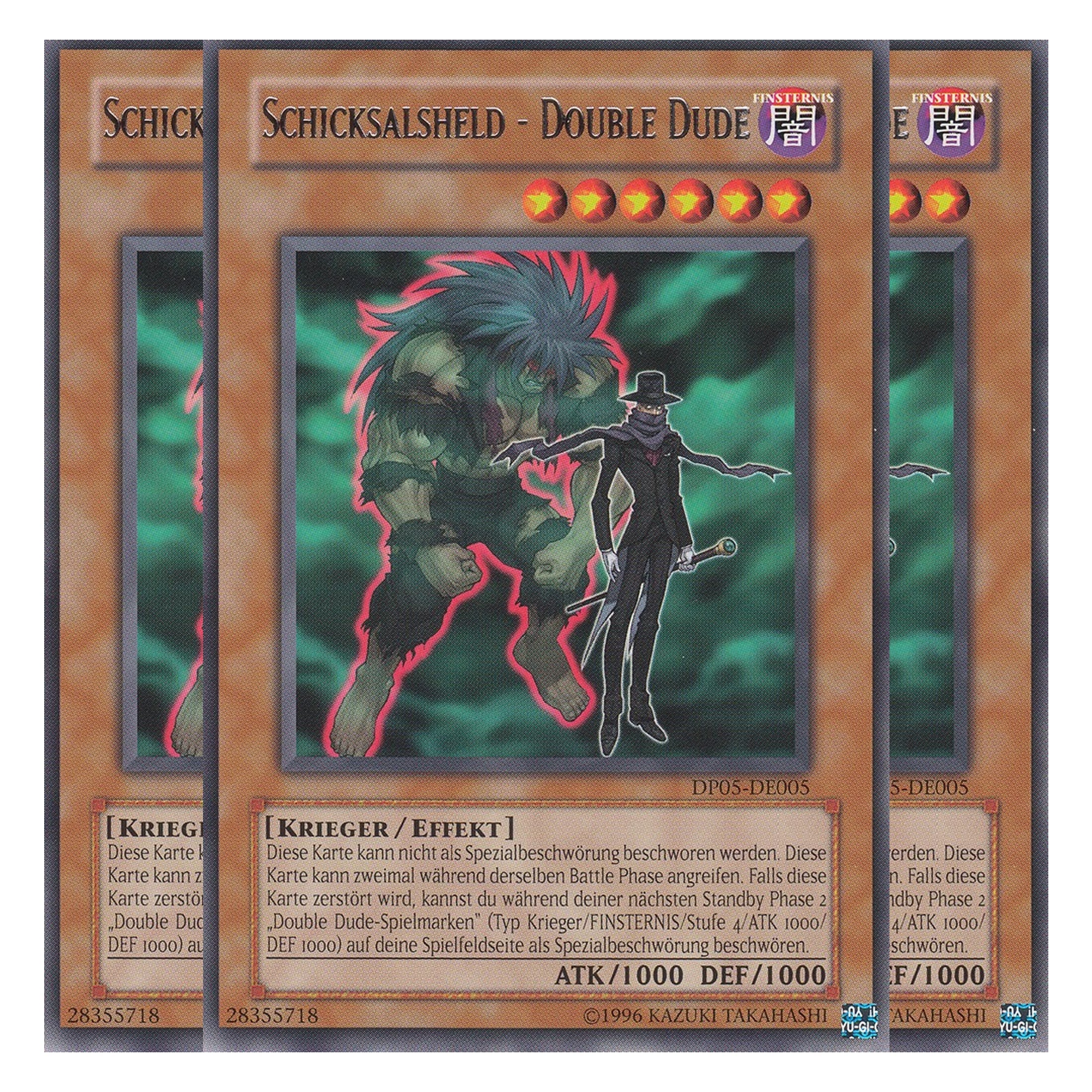Schicksalsheld - Double Dude - DP05-DE005 - Rare - Deutsch - Unlimitiert - Duelist Pack: Aster Phoenix - Playset (3 Kopien)