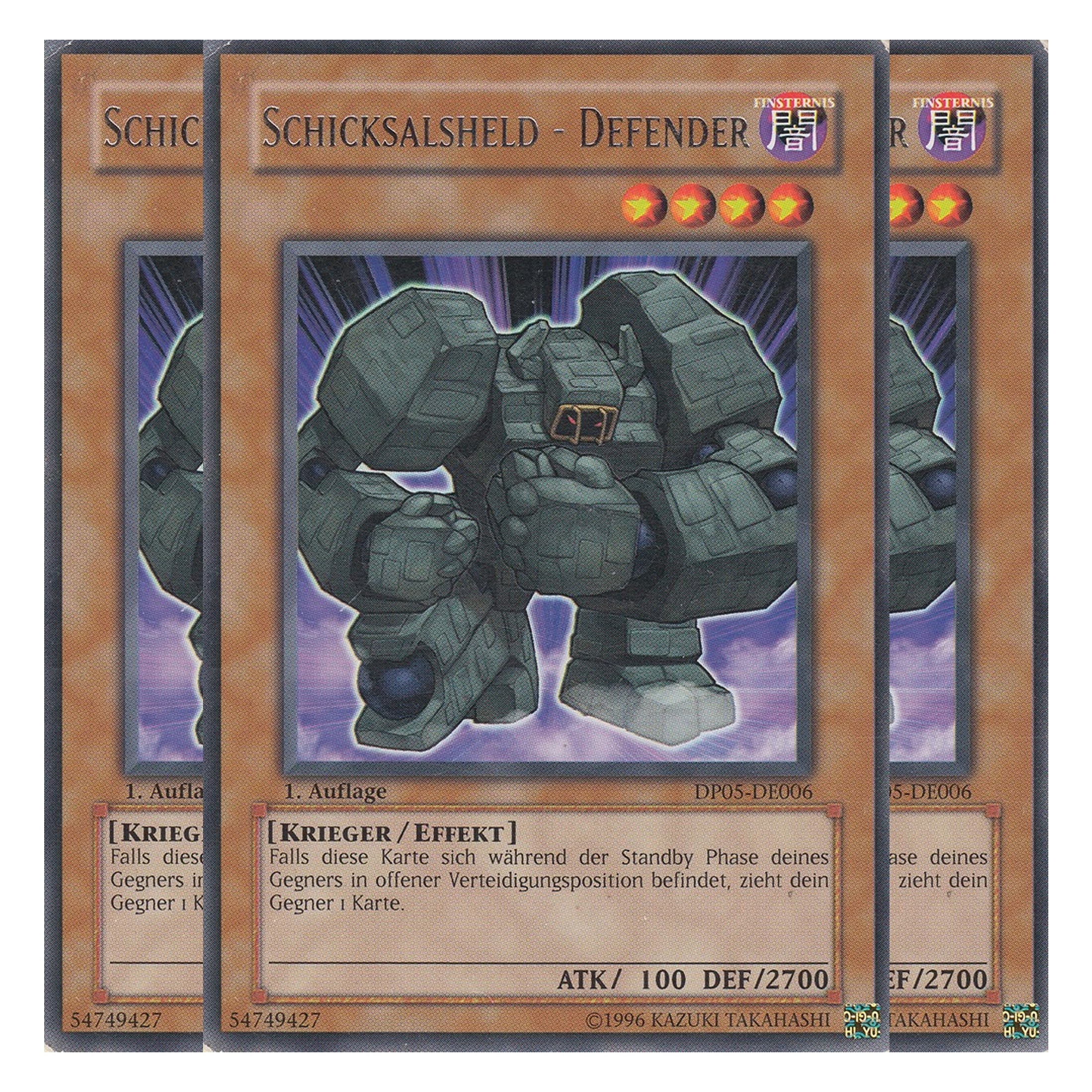 Schicksalsheld - Defender - DP05-DE006 - Rare - Deutsch - Unlimitiert - Duelist Pack: Aster Phoenix - Playset (3 Kopien)