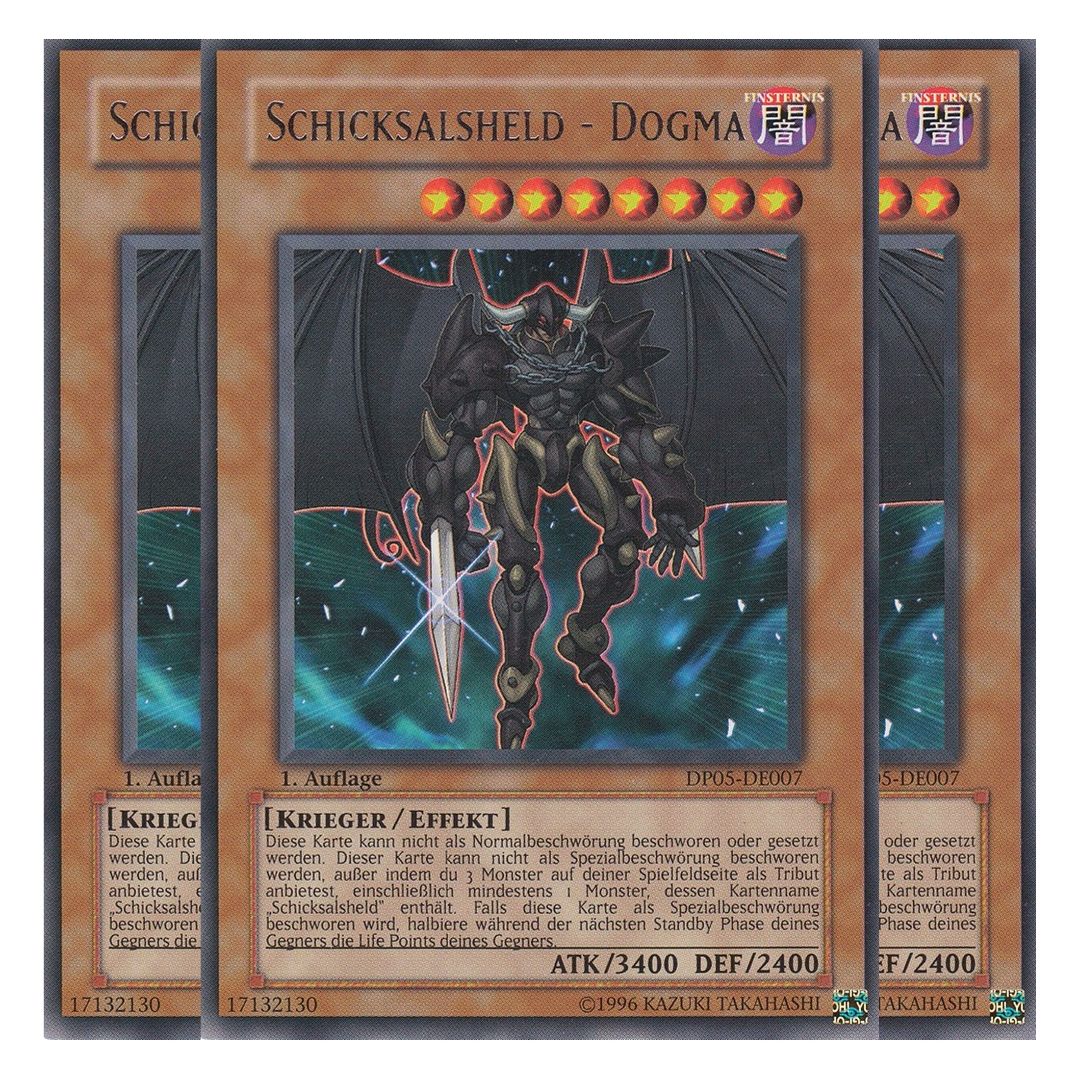 Schicksalsheld - Dogma - DP05-DE007 - Rare - Deutsch - Unlimitiert - Duelist Pack: Aster Phoenix - Playset (3 Kopien)