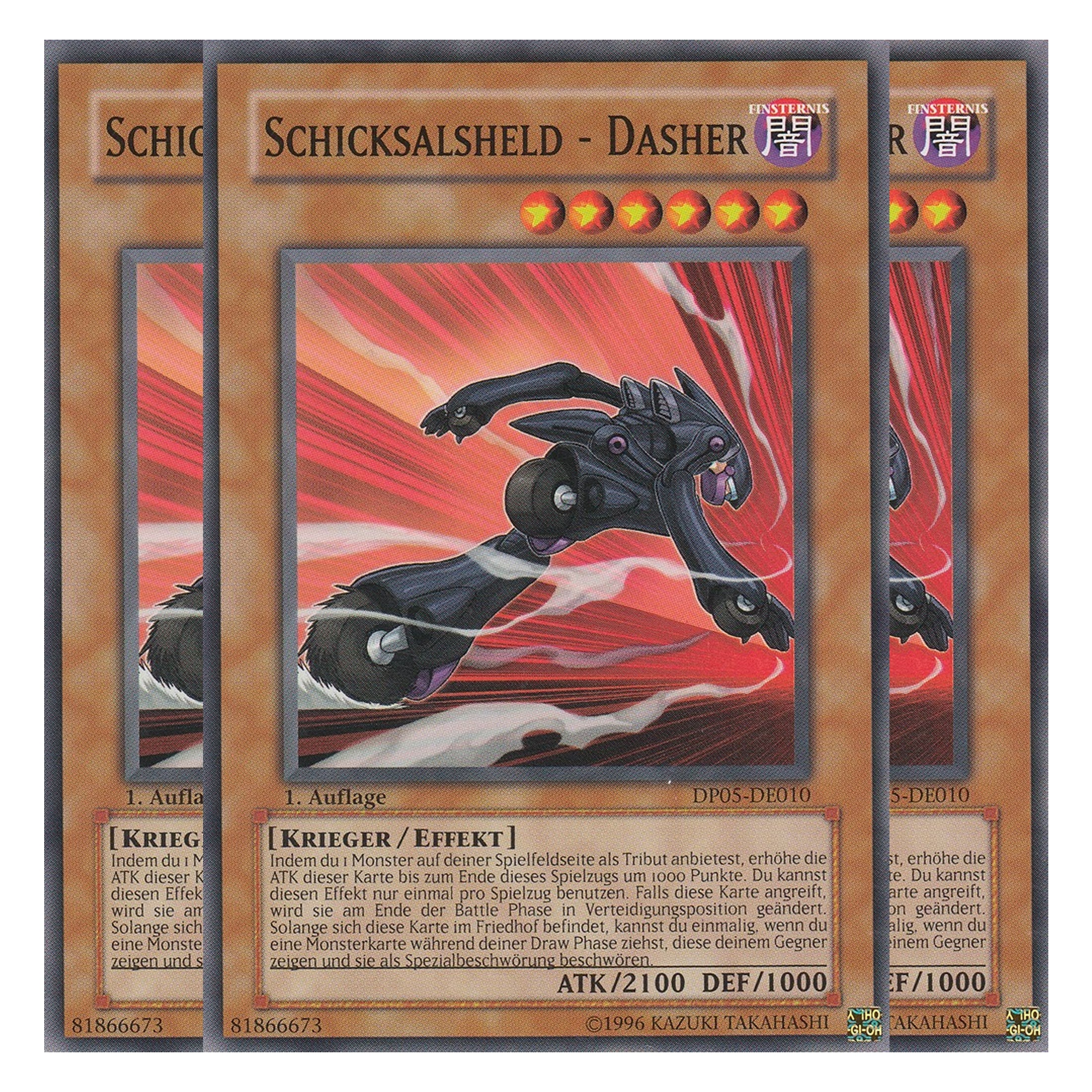 Schicksalsheld - Dasher - DP05-DE010 - Common - Deutsch - Unlimitiert - Duelist Pack: Aster Phoenix - Playset (3 Kopien)