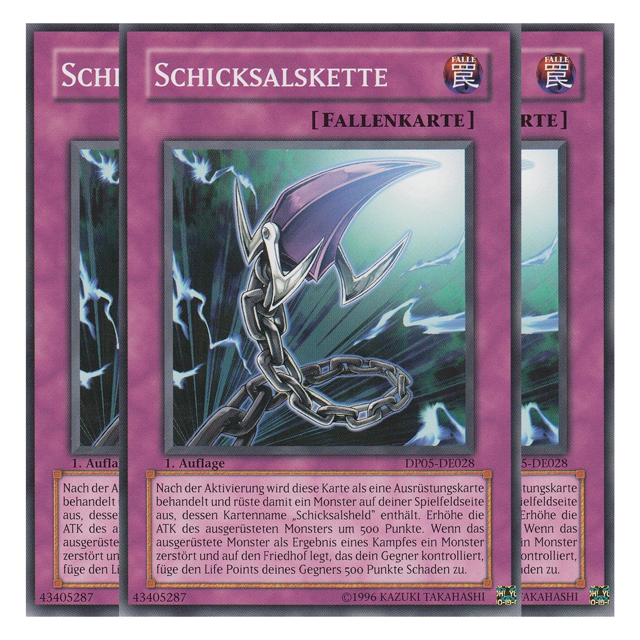 Schicksalskette - DP05-DE028 - Common - Deutsch - Unlimitiert - Duelist Pack: Aster Phoenix - Playset (3 Kopien)