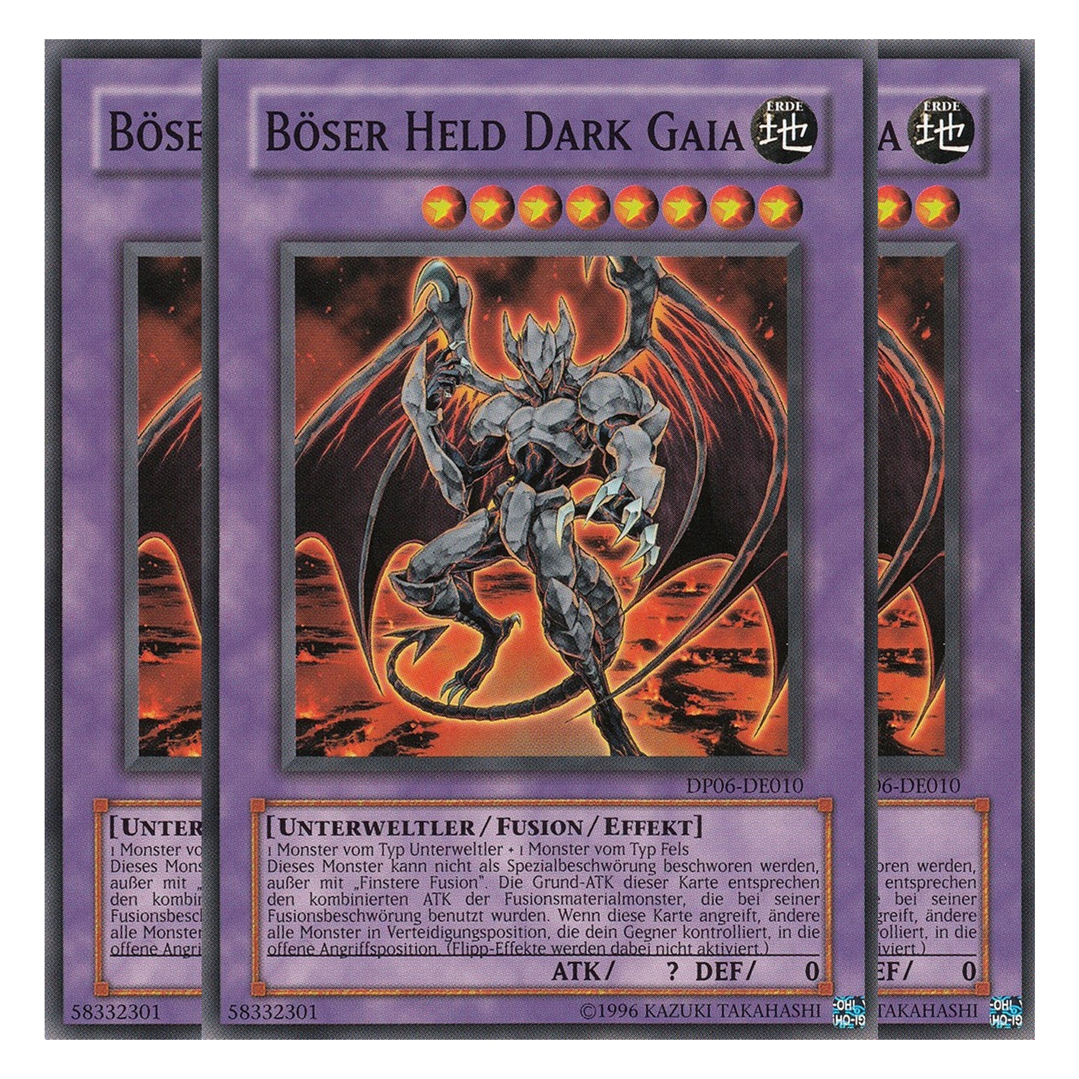 Böser Held Dark Gaia - DP06-DE010 - Common - Deutsch - Unlimitiert - Duelist Pack: Jaden Yuki 3 - Playset (3 Kopien)