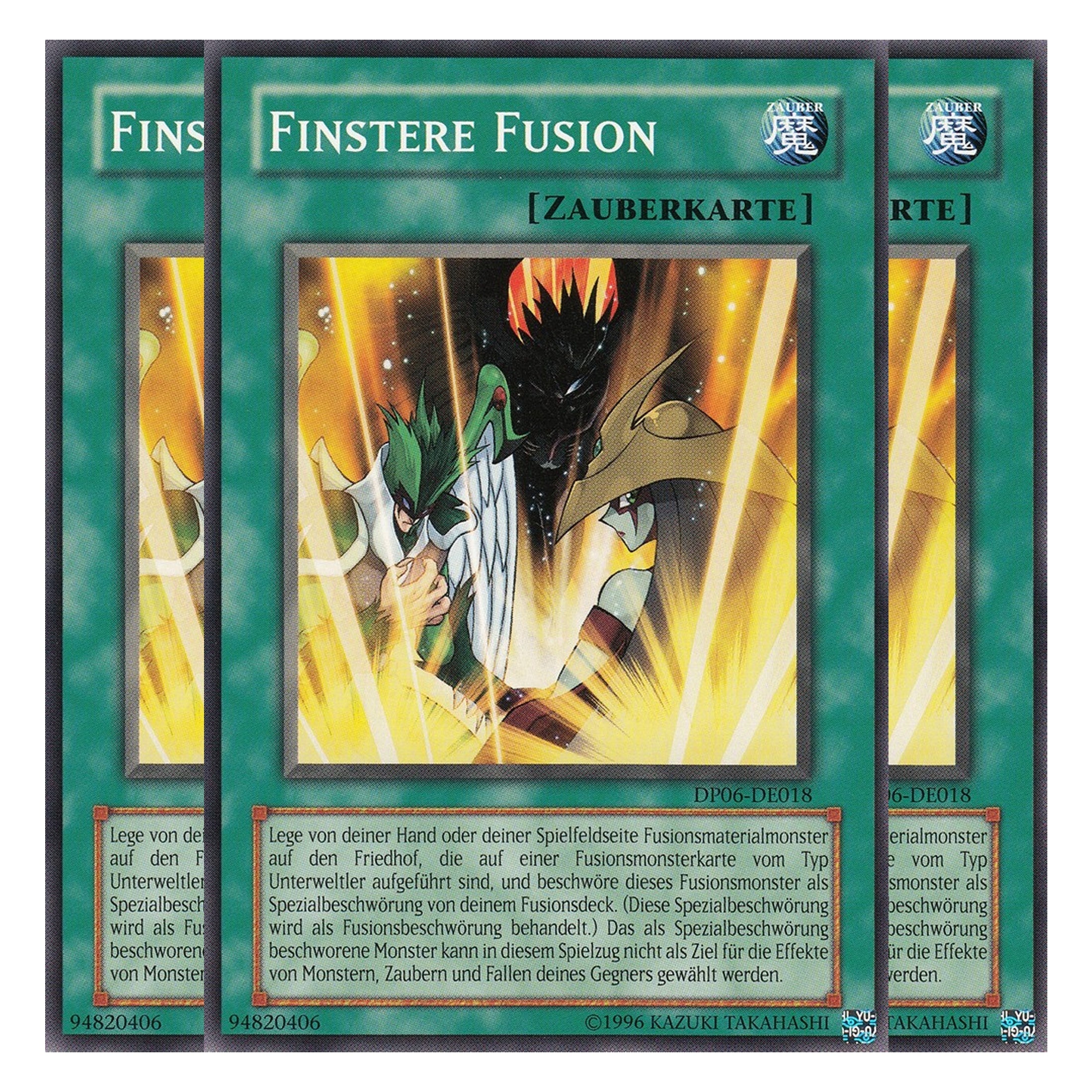 Finstere Fusion - DP06-DE018 - Common - Deutsch - Unlimitiert - Duelist Pack: Jaden Yuki 3 - Playset (3 Kopien)
