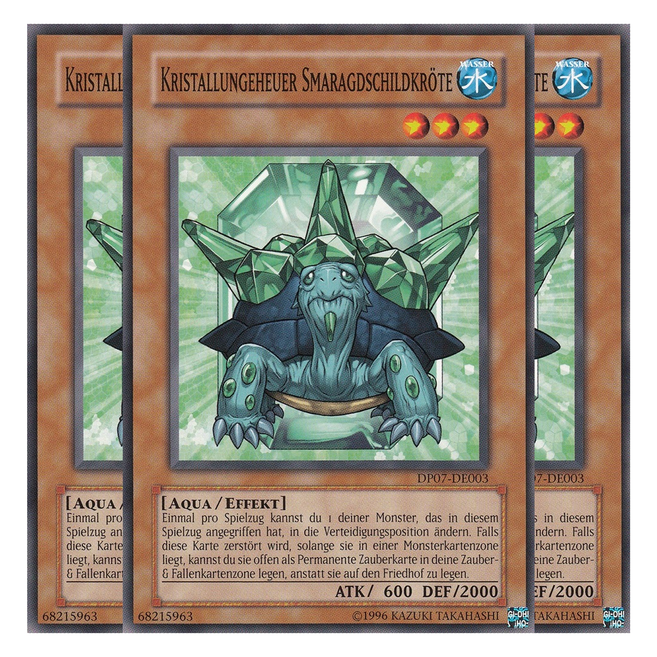 Kristallungeheuer Smaragdschildkröte - DP07-DE003 - Common - Deutsch - Unlimitiert - Duelist Pack: Jesse Anderson - Playset (3 Kopien)