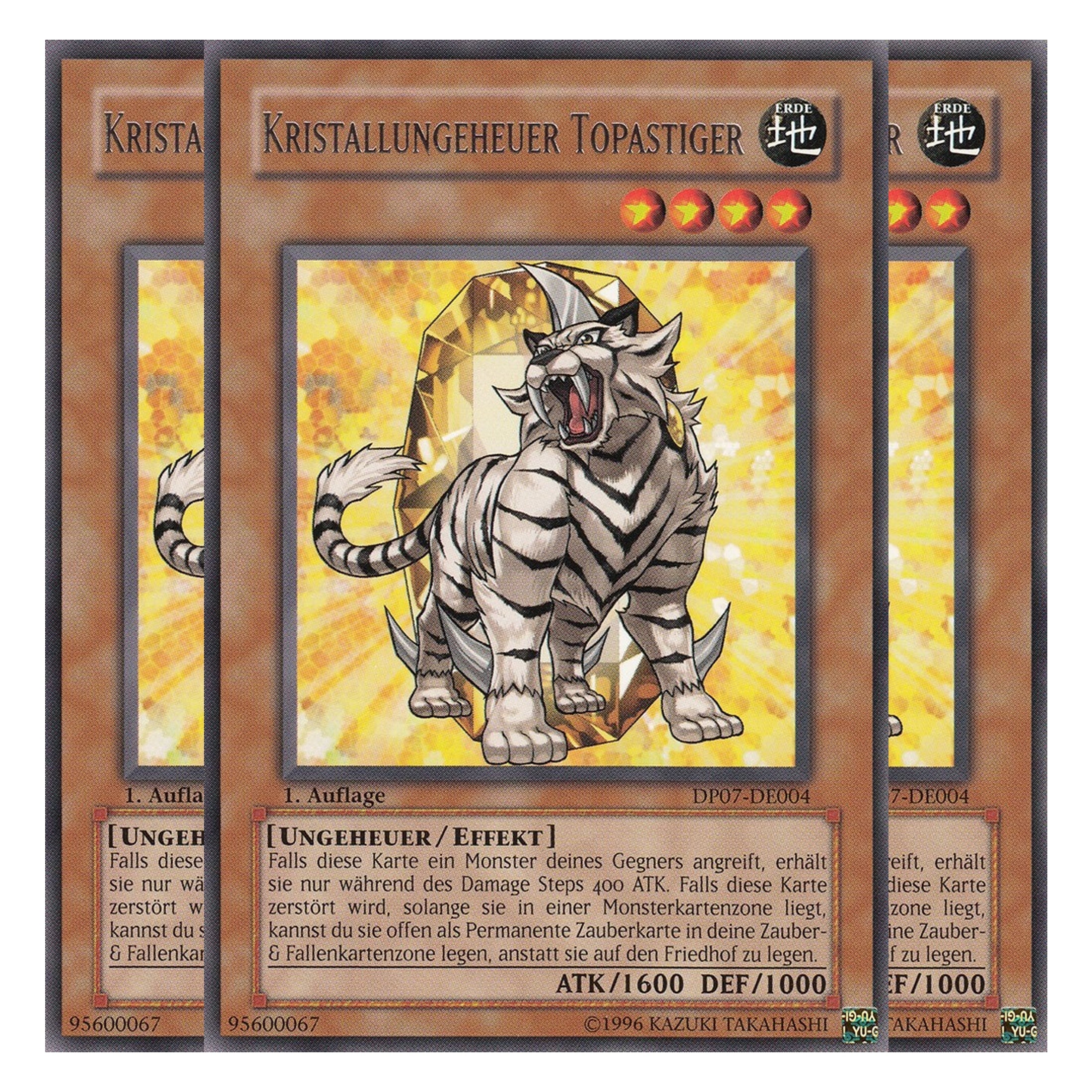 Kristallungeheuer Topastiger - DP07-DE004 - Rare - Deutsch - Unlimitiert - Duelist Pack: Jesse Anderson - Playset (3 Kopien)