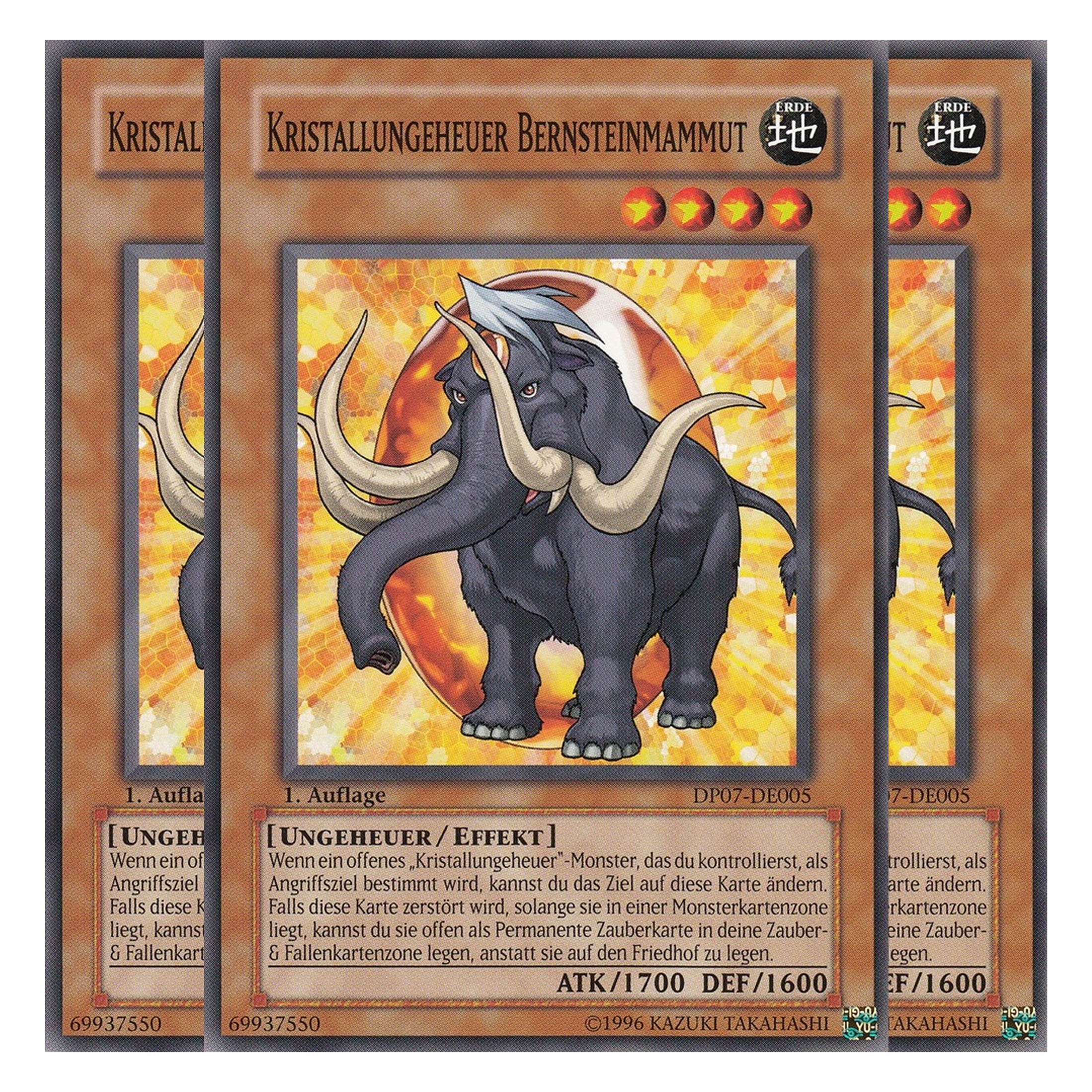 Kristallungeheuer Bernsteinmammut - DP07-DE005 - Common - Deutsch - Unlimitiert - Duelist Pack: Jesse Anderson - Playset (3 Kopien)