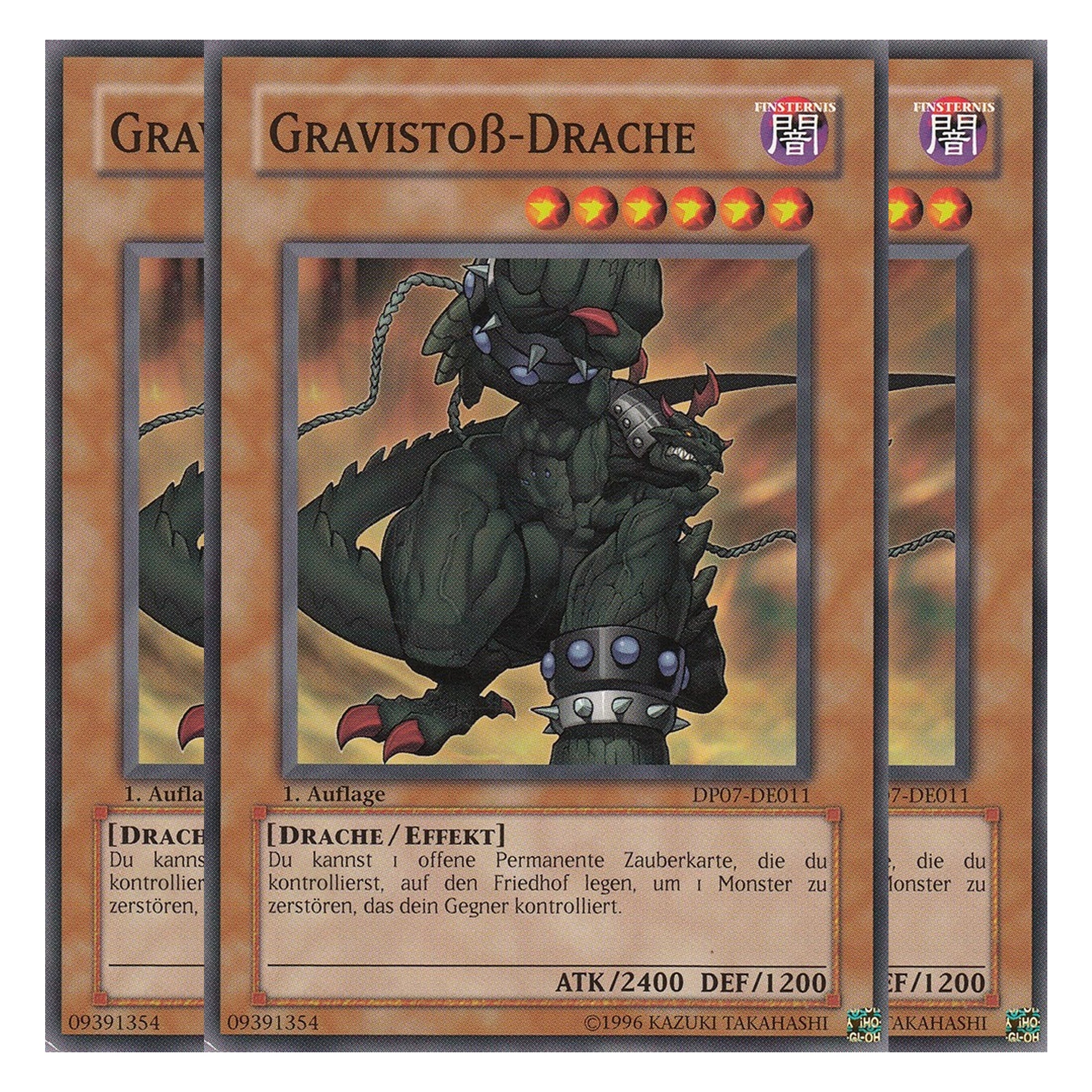Gravistoß-Drache - DP07-DE011 - Common - Deutsch - Unlimitiert - Duelist Pack: Jesse Anderson - Playset (3 Kopien)