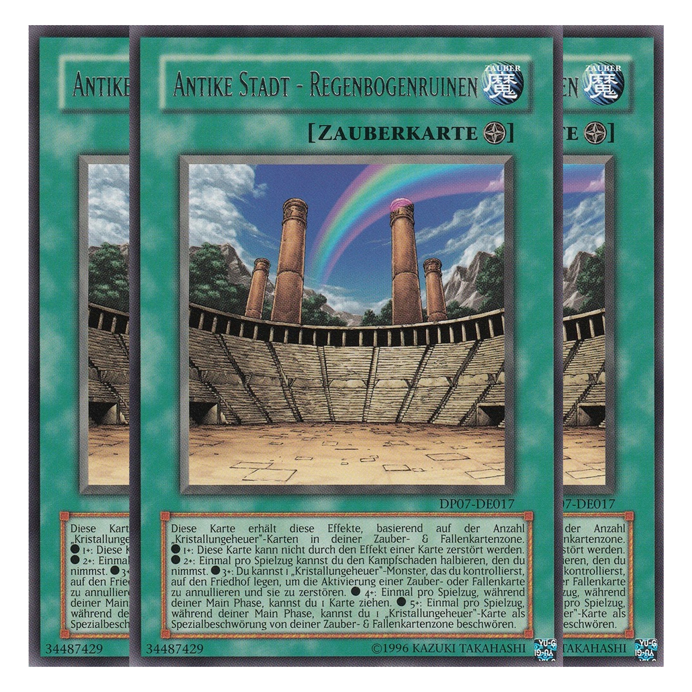 Antike Stadt - Regenbogenruinen - DP07-DE017 - Rare - Deutsch - Unlimitiert - Duelist Pack: Jesse Anderson - Playset (3 Kopien)