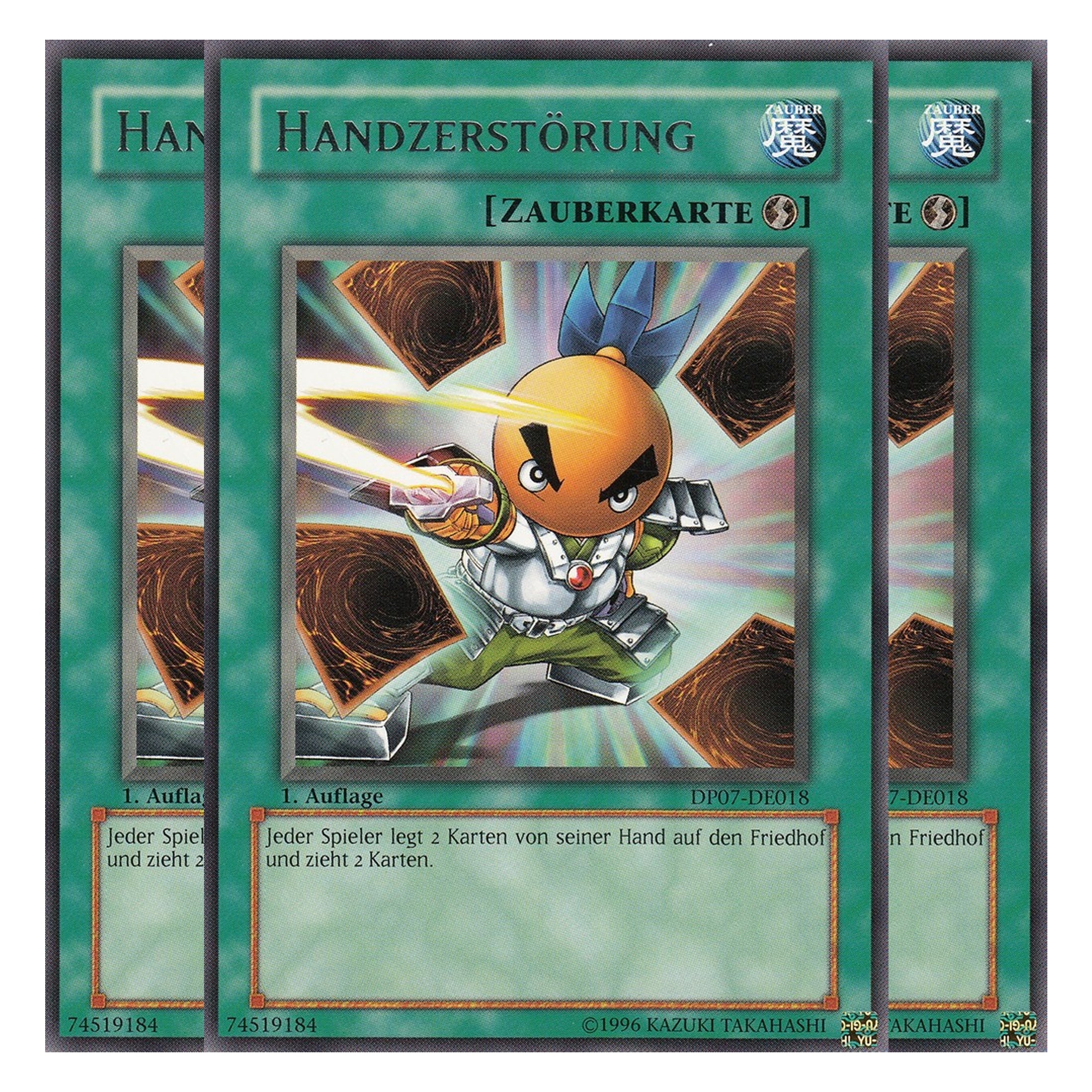 Handzerstörung - DP07-DE018 - Rare - Deutsch - Unlimitiert - Duelist Pack: Jesse Anderson - Playset (3 Kopien)