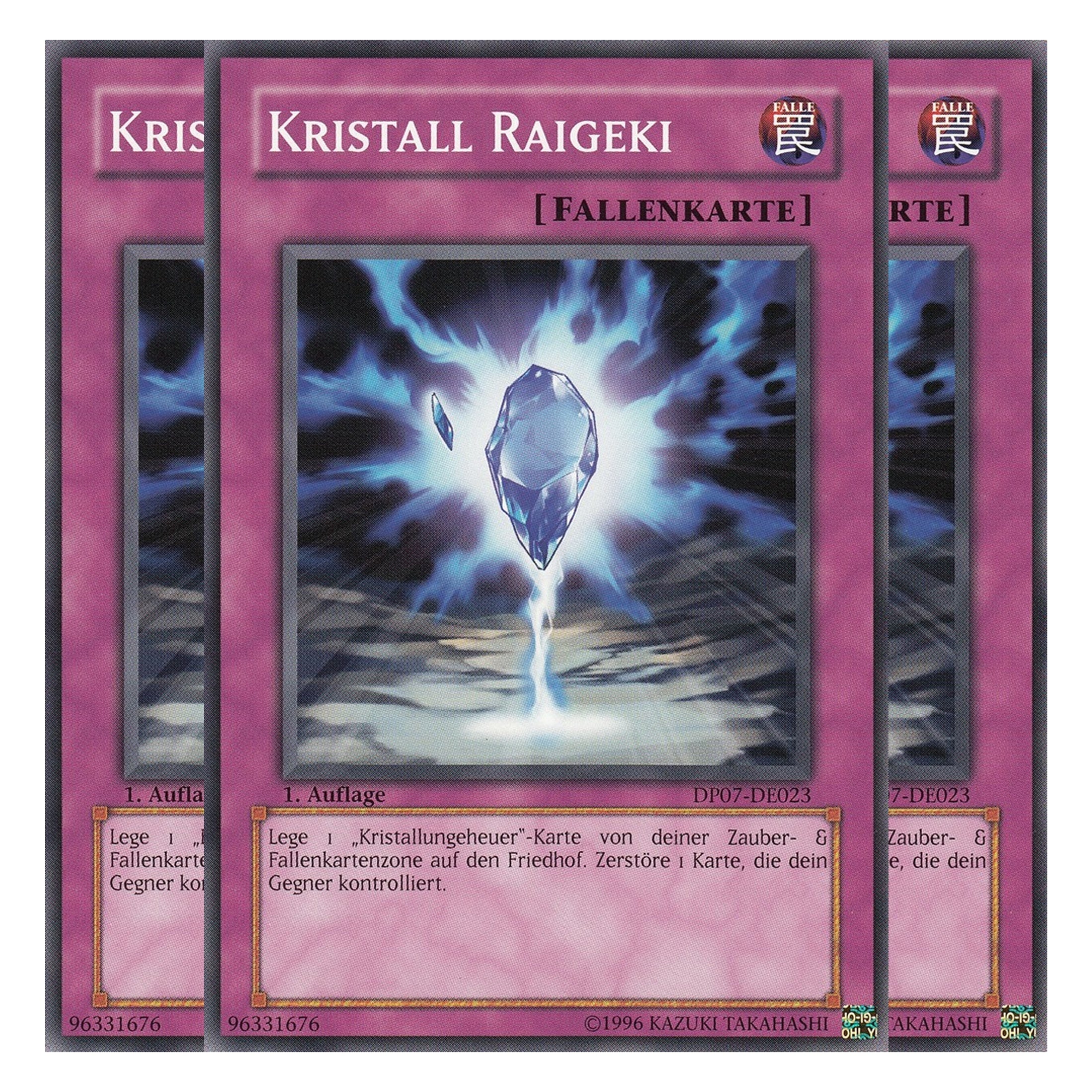 Kristall Raigeki - DP07-DE023 - Common - Deutsch - Unlimitiert - Duelist Pack: Jesse Anderson - Playset (3 Kopien)