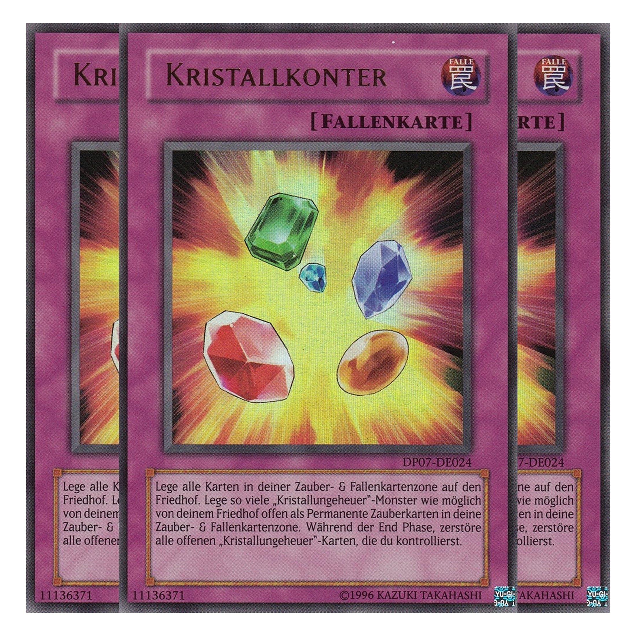 Kristallkonter - DP07-DE024 - Ultra Rare - Deutsch - Unlimitiert - Duelist Pack: Jesse Anderson - Playset (3 Kopien)