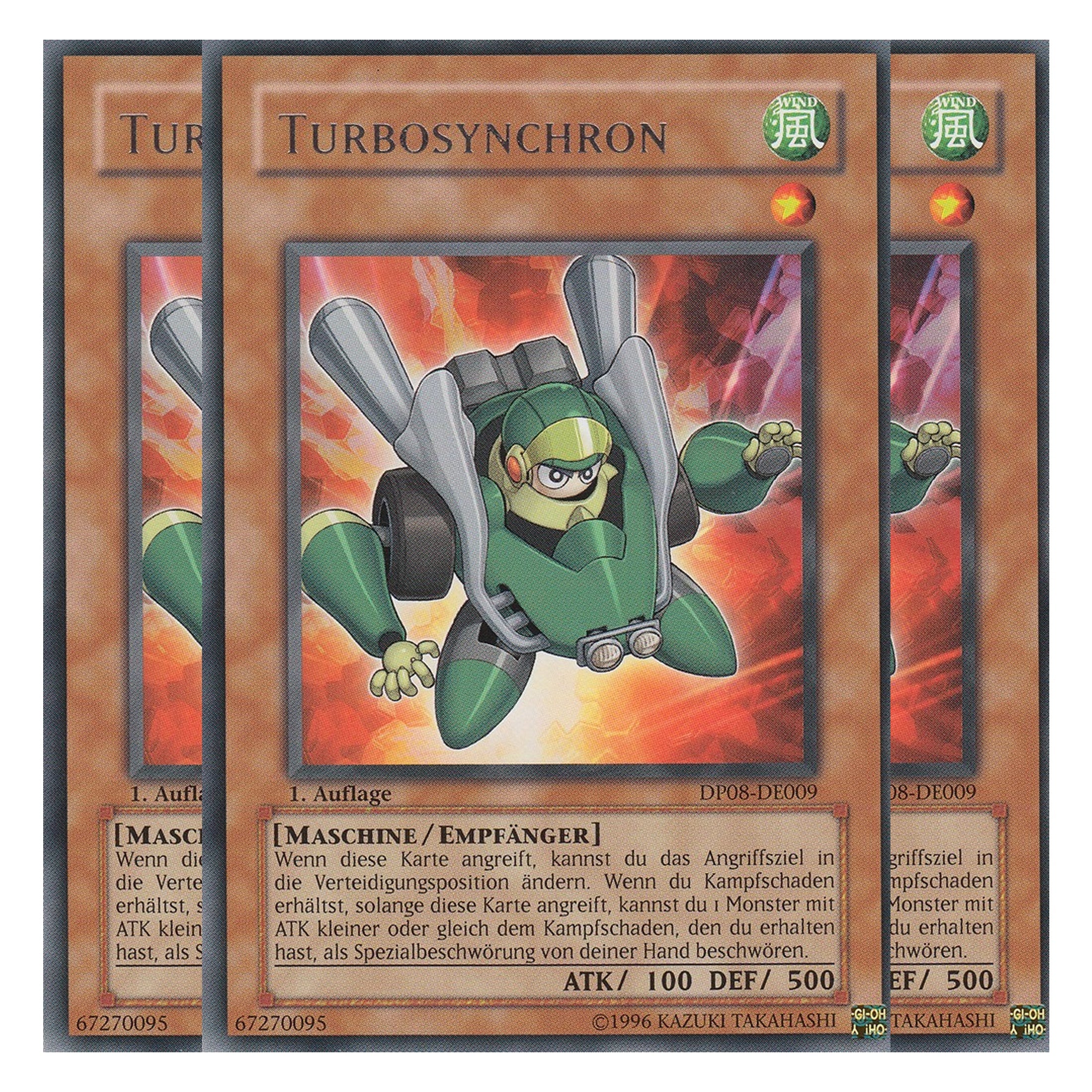 Turbosynchron - DP08-DE009 - Rare - Deutsch - Unlimitiert - Duelist Pack: Yusei Fudo - Playset (3 Kopien)