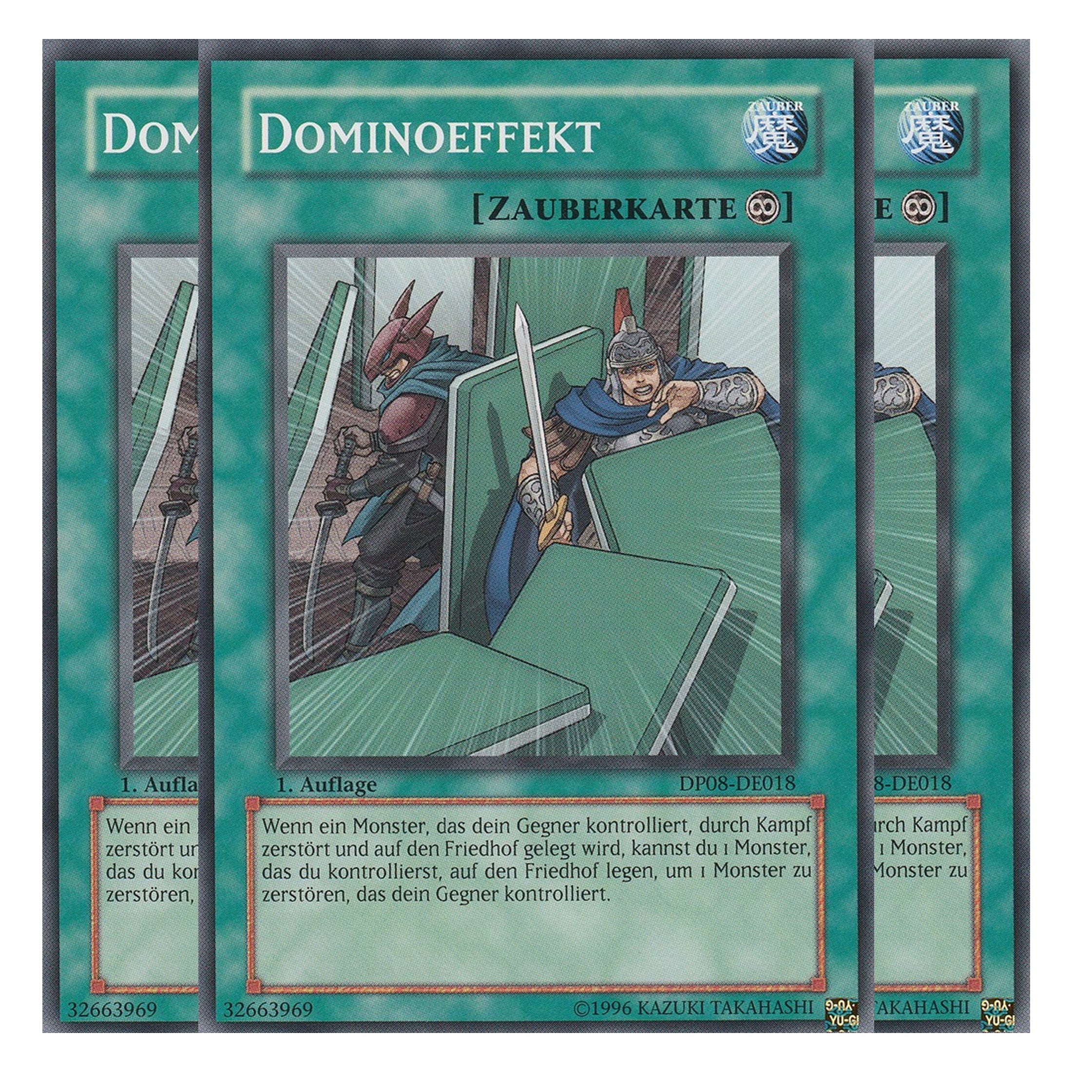 Dominoeffekt - DP08-DE018 - Common - Deutsch - Unlimitiert - Duelist Pack: Yusei Fudo - Playset (3 Kopien)