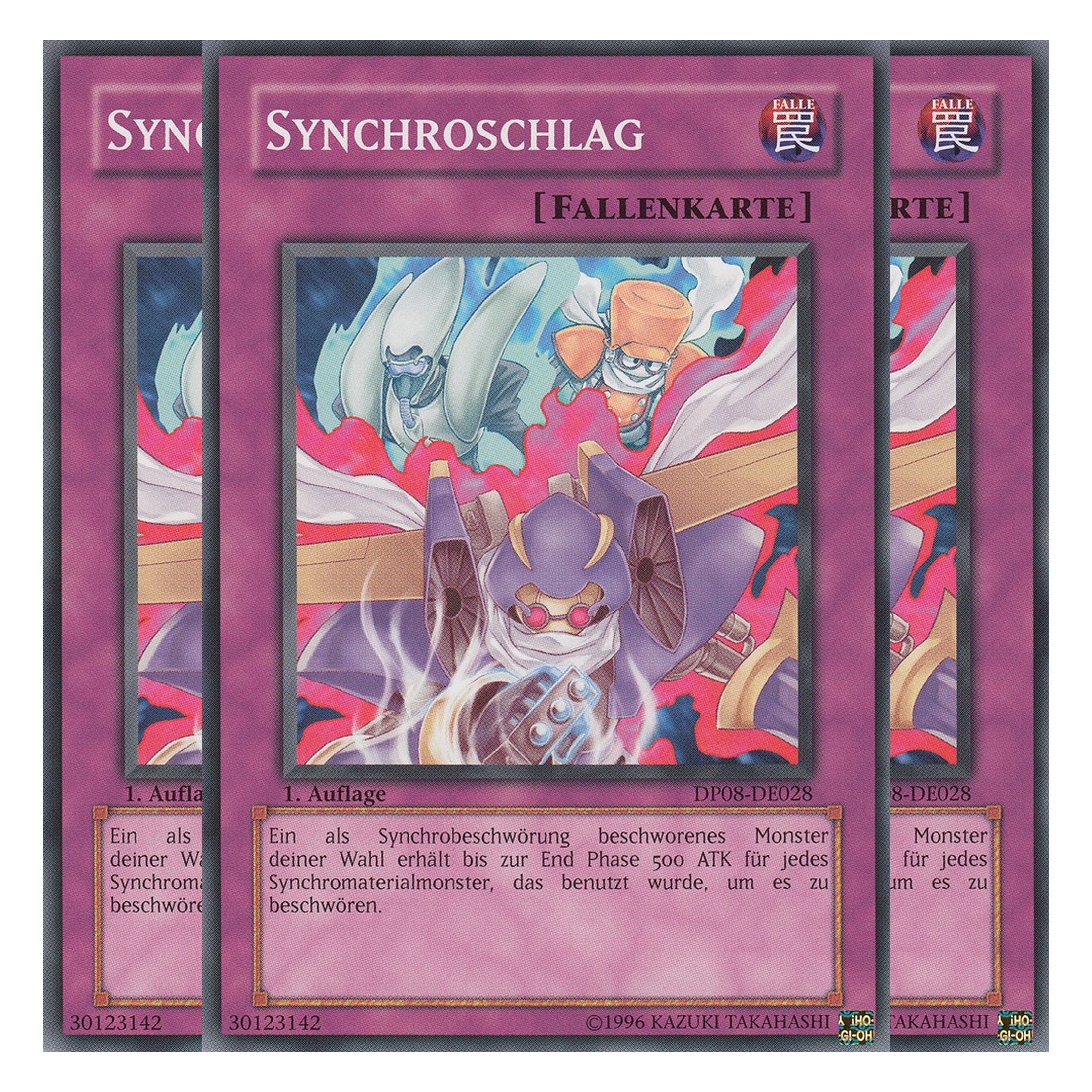 Synchroschlag - DP08-DE028 - Common - Deutsch - Unlimitiert - Duelist Pack: Yusei Fudo - Playset (3 Kopien)