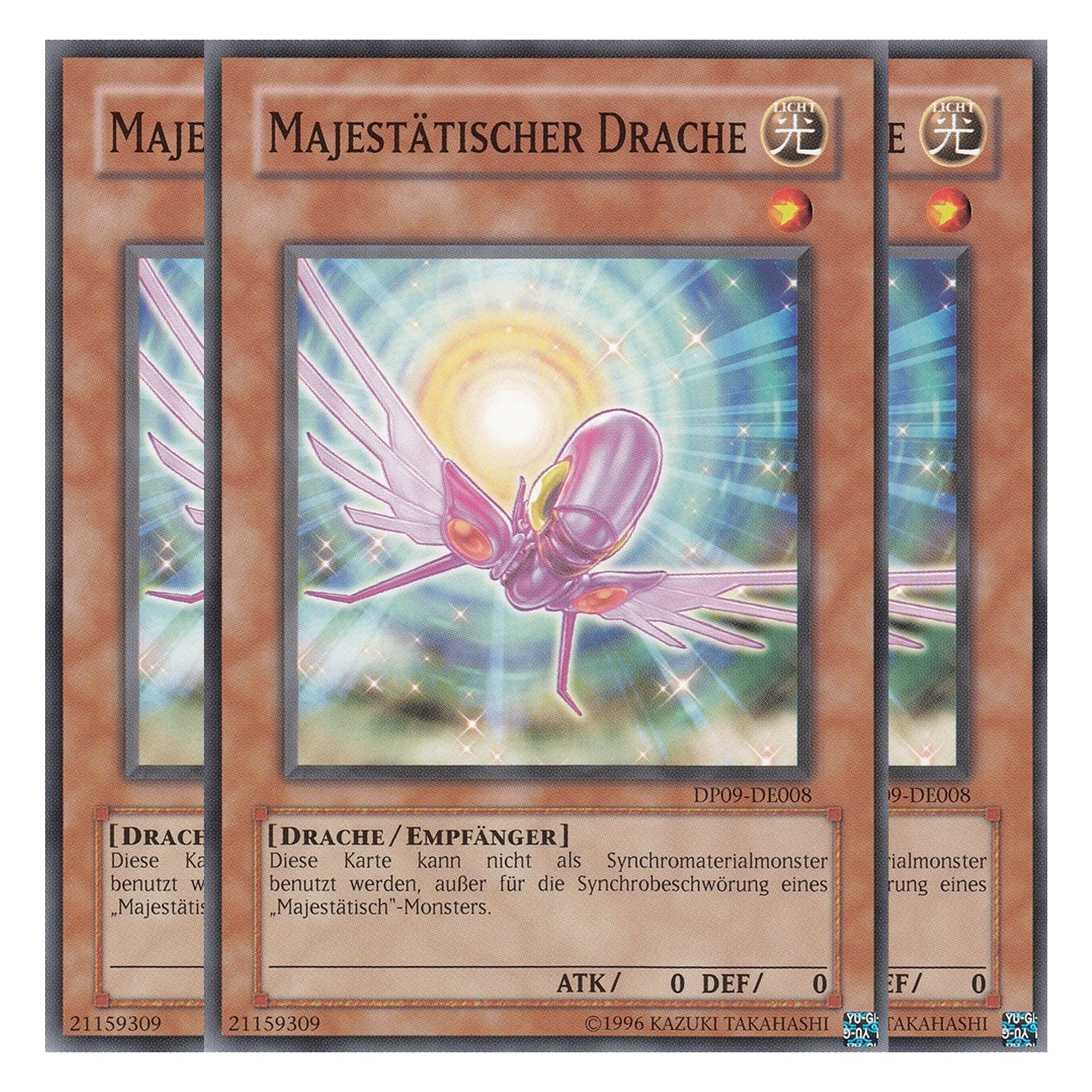 Majestätischer Drache - DP09-DE008 - Common - Deutsch - Unlimitiert - Duelist Pack: Yusei Fudo 2 - Playset (3 Kopien)