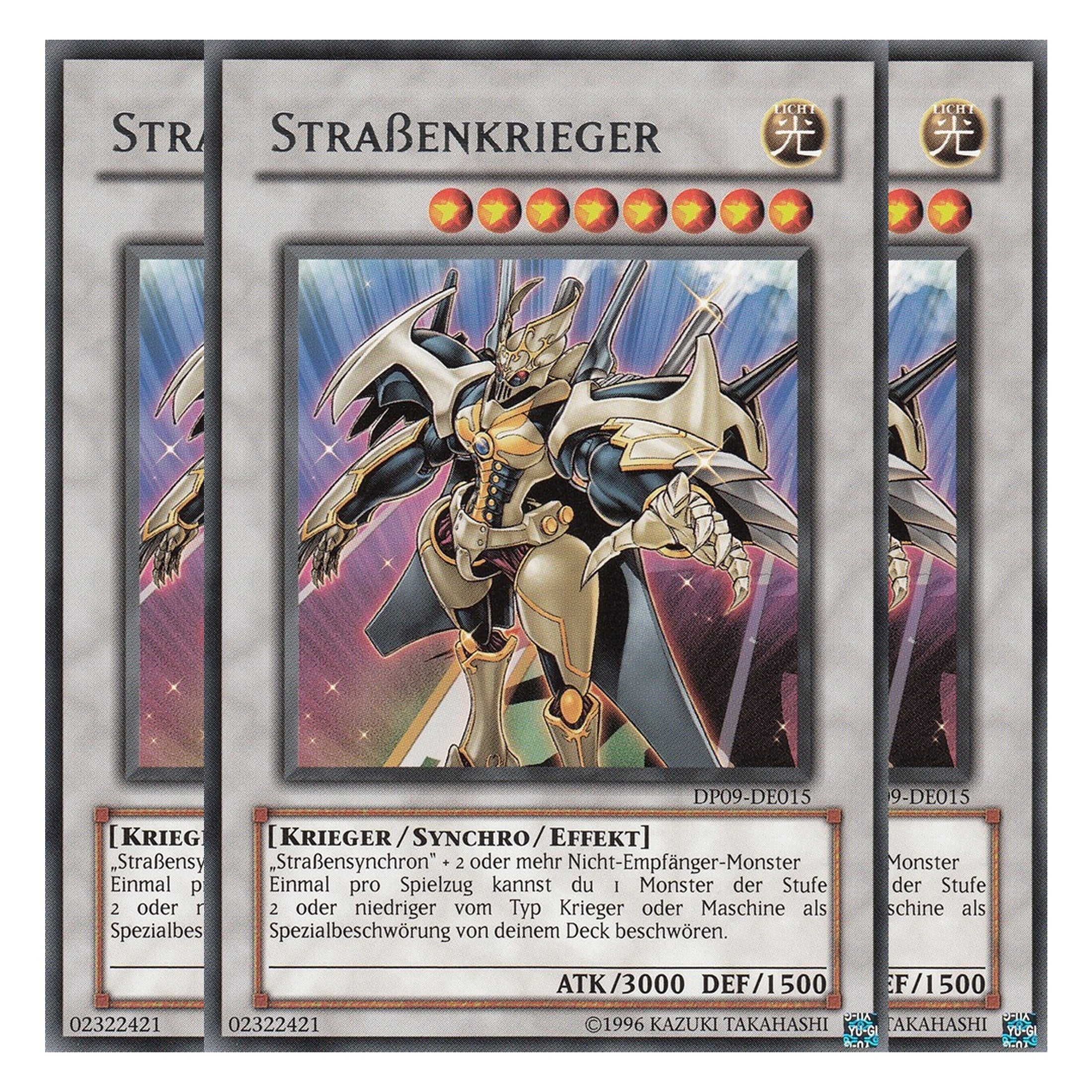 Straßenkrieger - DP09-DE015 - Rare - Deutsch - Unlimitiert - Duelist Pack: Yusei Fudo 2 - Playset (3 Kopien)