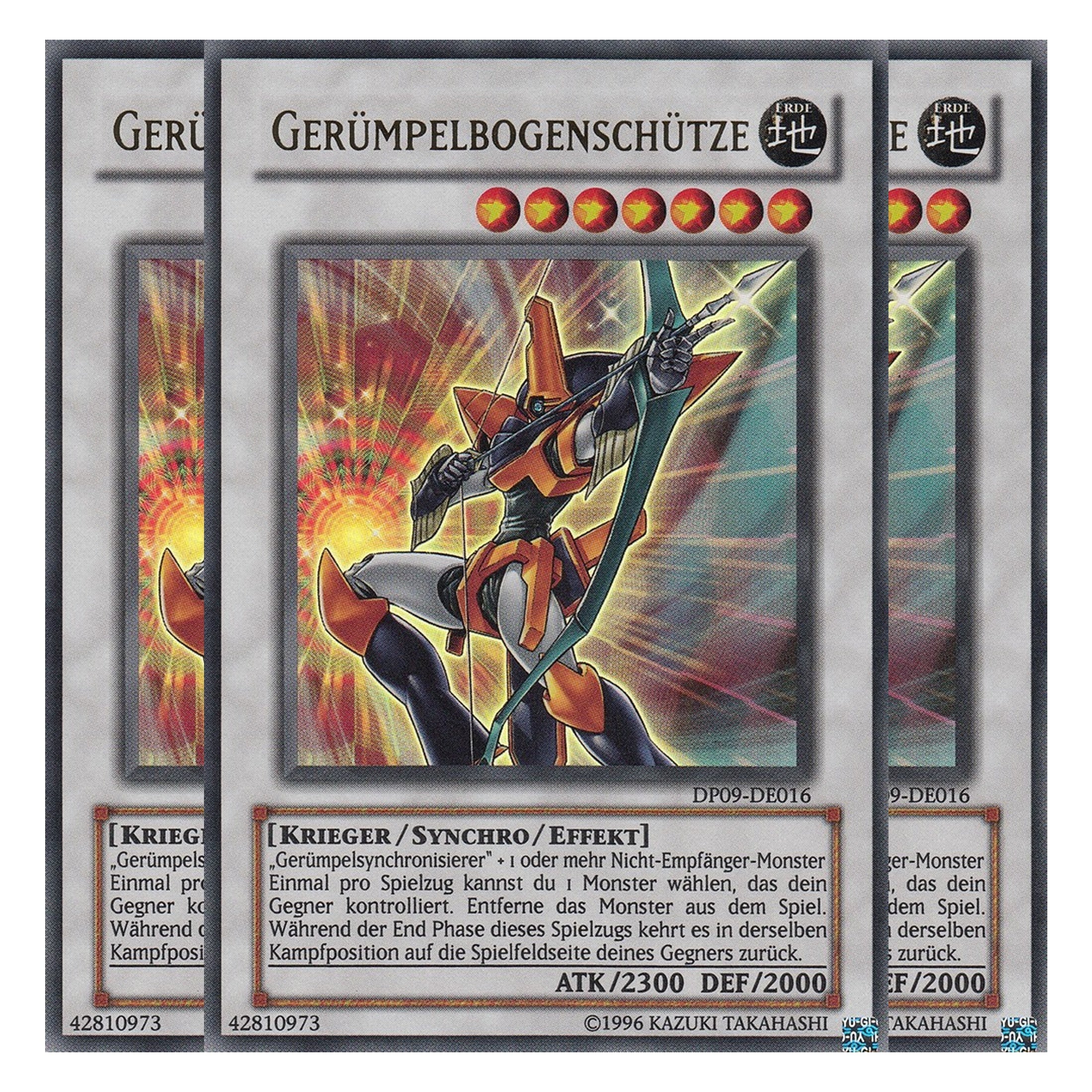 Gerümpelbogenschütze - DP09-DE016 - Ultra Rare - Deutsch - Unlimitiert - Duelist Pack: Yusei Fudo 2 - Playset (3 Kopien)