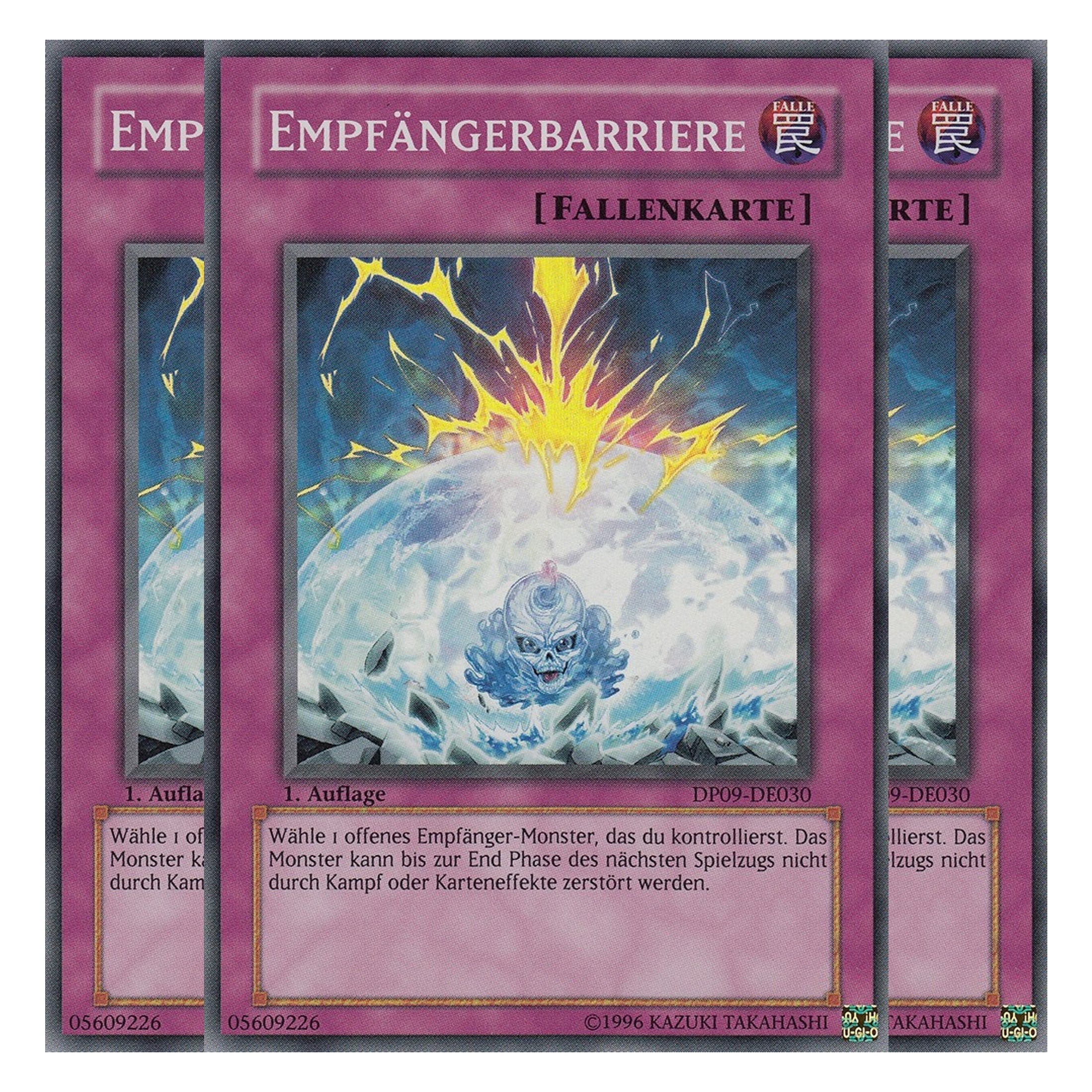 Empfängerbarriere - DP09-DE030 - Super Rare - Deutsch - Unlimitiert - Duelist Pack: Yusei Fudo 2 - Playset (3 Kopien)