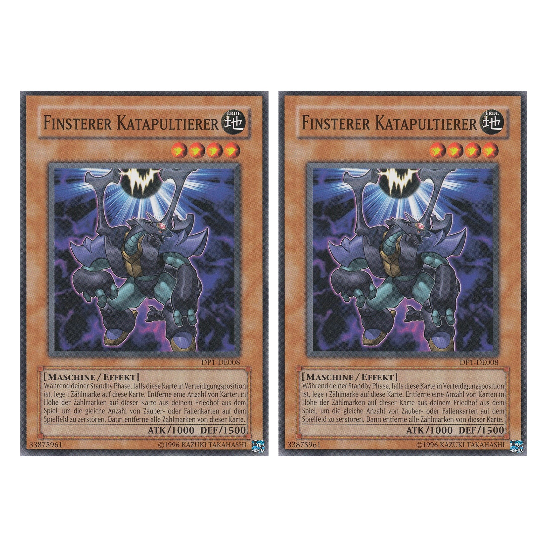 Finsterer Katapultierer - DP1-DE008 - Common - Deutsch - Unlimitiert - Duelist Pack: Jaden Yuki - Duo Set (2 Stück) - Yugioh