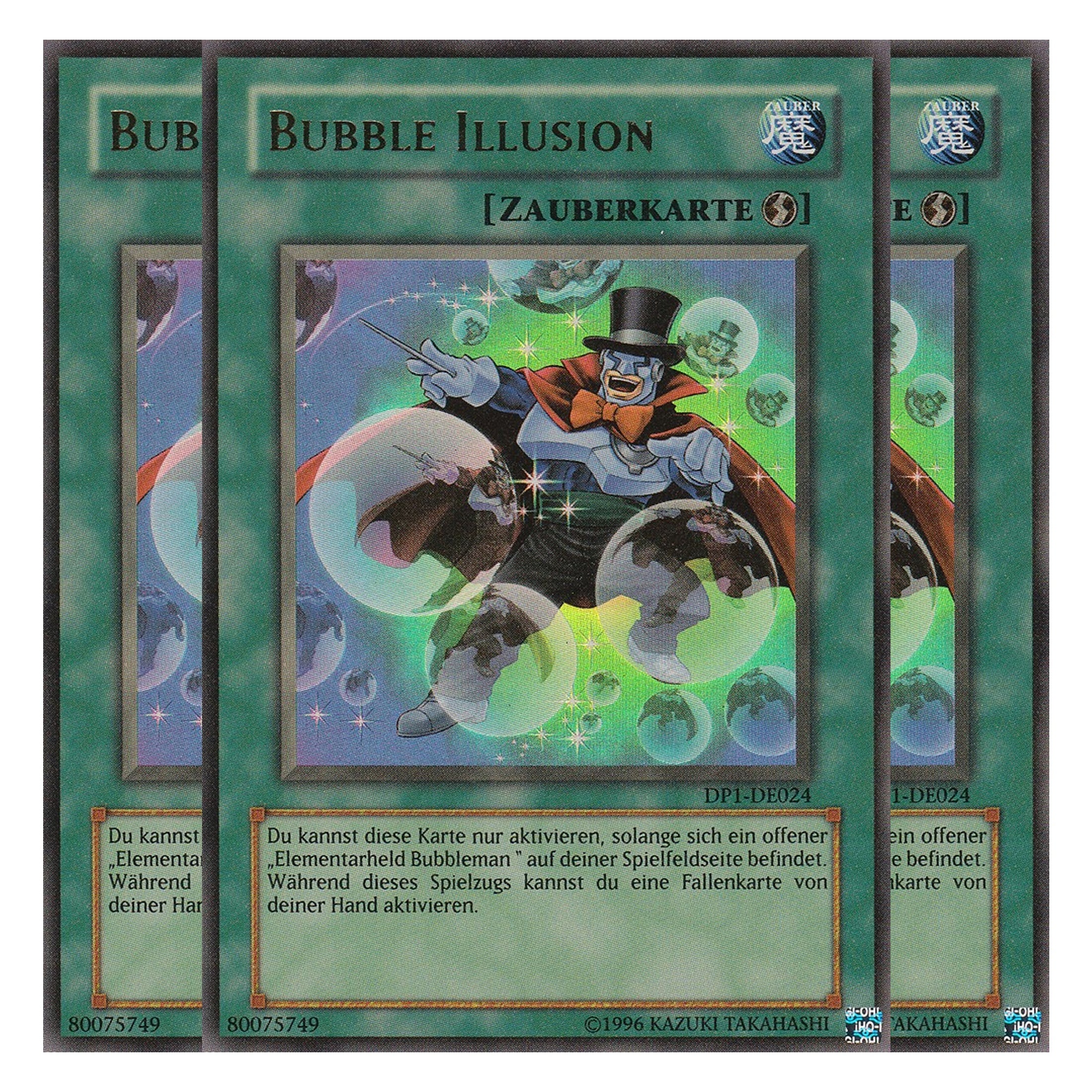 Bubble Illusion - DP1-DE024 - Ultra Rare - Deutsch - Unlimitiert - Duelist Pack: Jaden Yuki - Playset (3 Kopien)