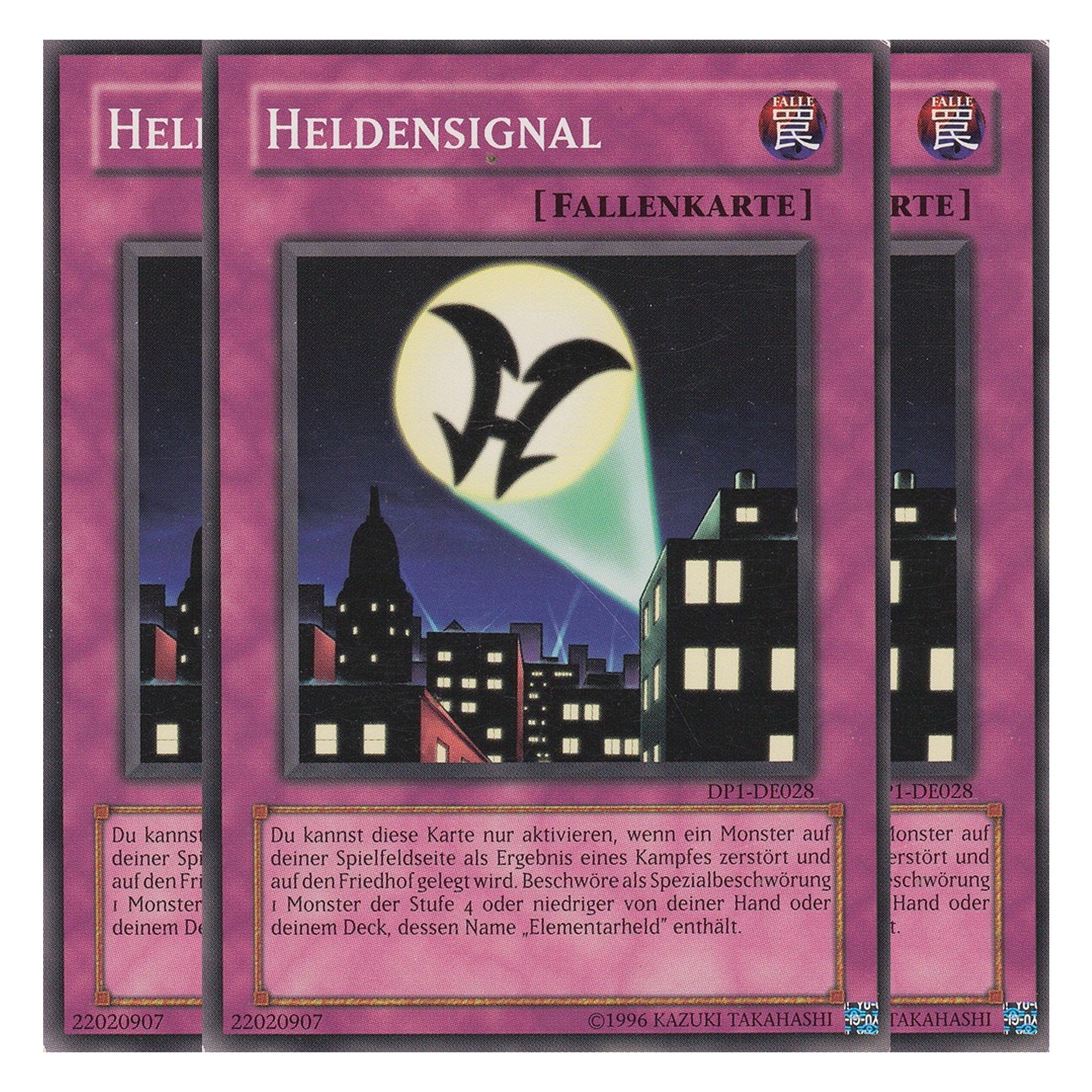Heldensignal - DP1-DE028 - Common - Deutsch - Unlimitiert - Duelist Pack: Jaden Yuki - Playset (3 Kopien)
