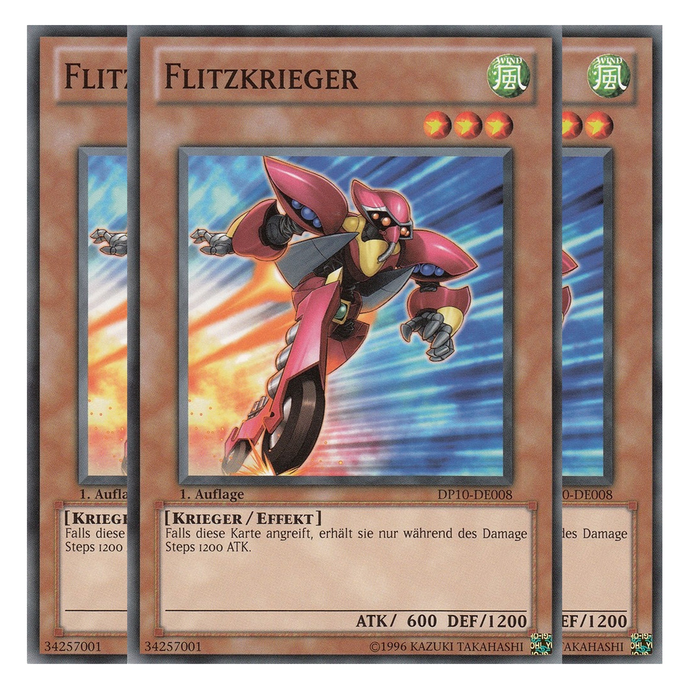 Flitzkrieger - DP10-DE008 - Common - Deutsch - Unlimitiert - Duelist Pack: Yusei Fudo 3 - Playset (3 Kopien)