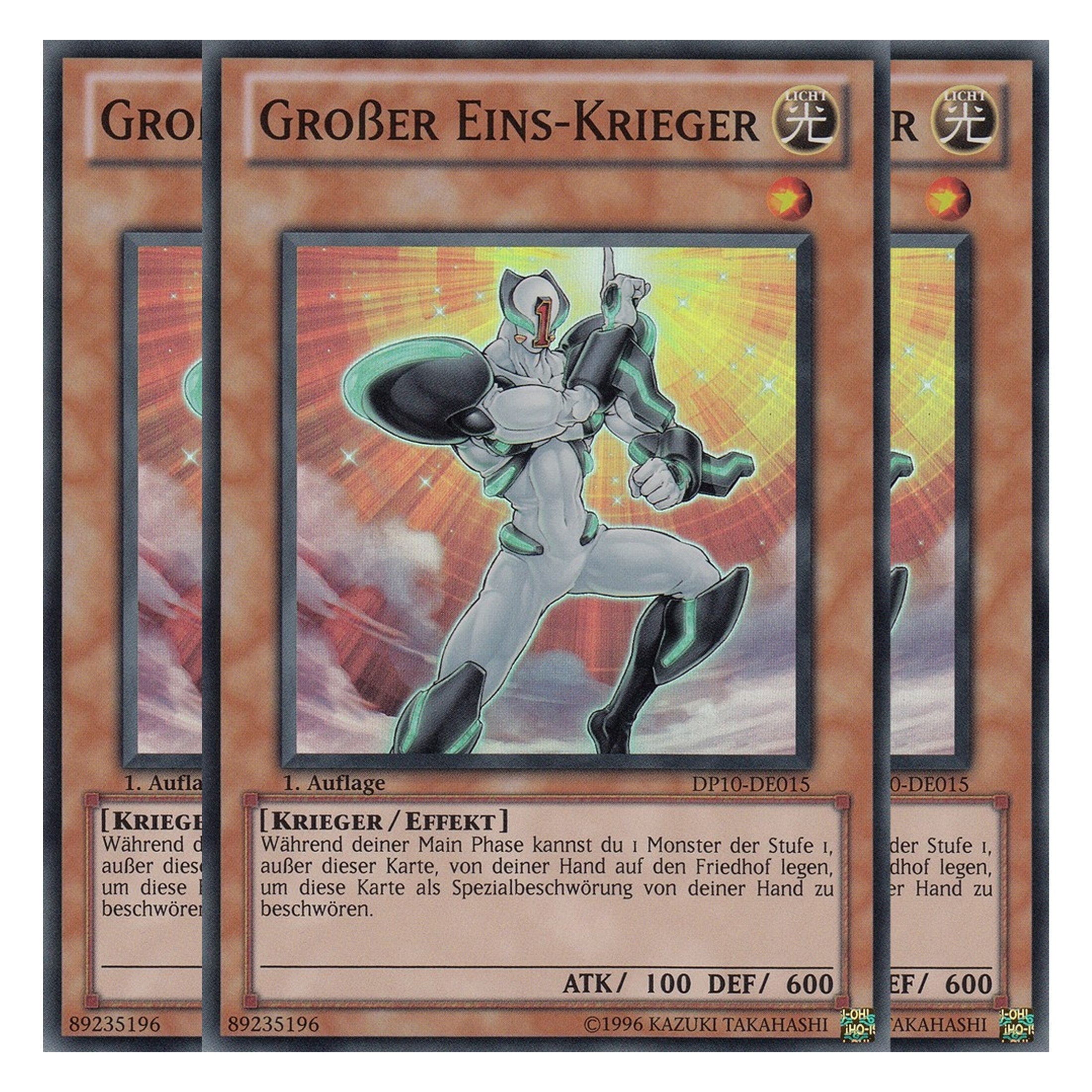 Großer Eins-Krieger - DP10-DE015 - Super Rare - Deutsch - Unlimitiert - Duelist Pack: Yusei Fudo 3 - Playset (3 Kopien)
