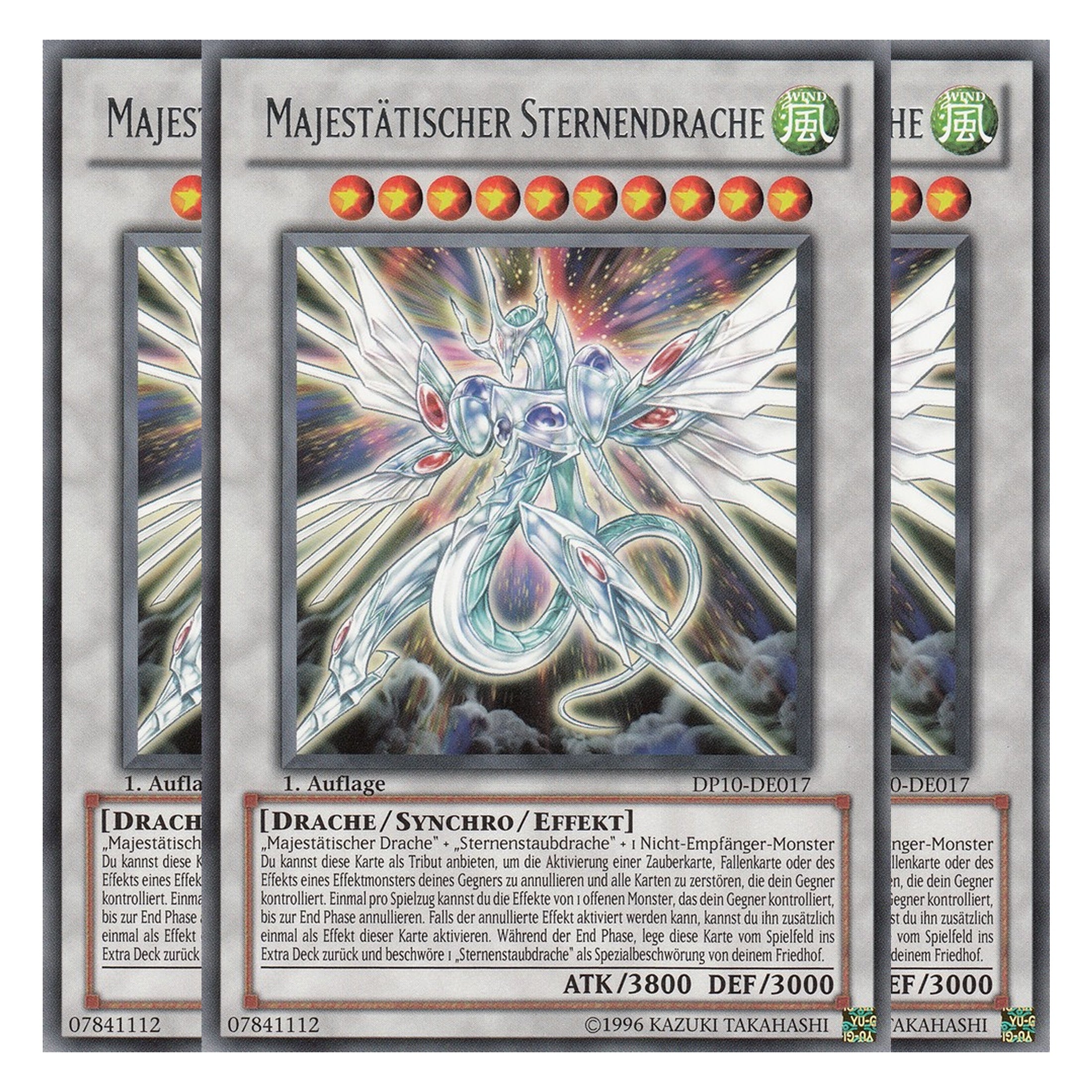 Majestätischer Sternendrache - DP10-DE017 - Rare - Deutsch - Unlimitiert - Duelist Pack: Yusei Fudo 3 - Playset (3 Kopien)