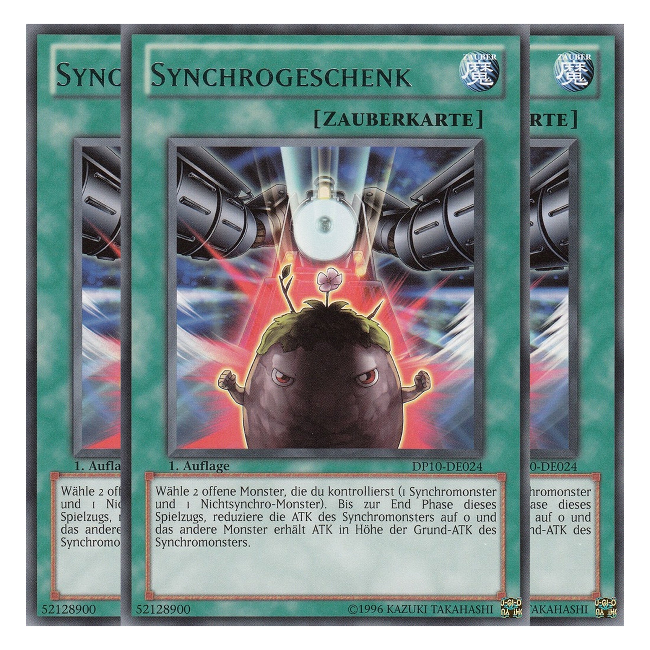 Synchrogeschenk - DP10-DE024 - Rare - Deutsch - Unlimitiert - Duelist Pack: Yusei Fudo 3 - Playset (3 Kopien)