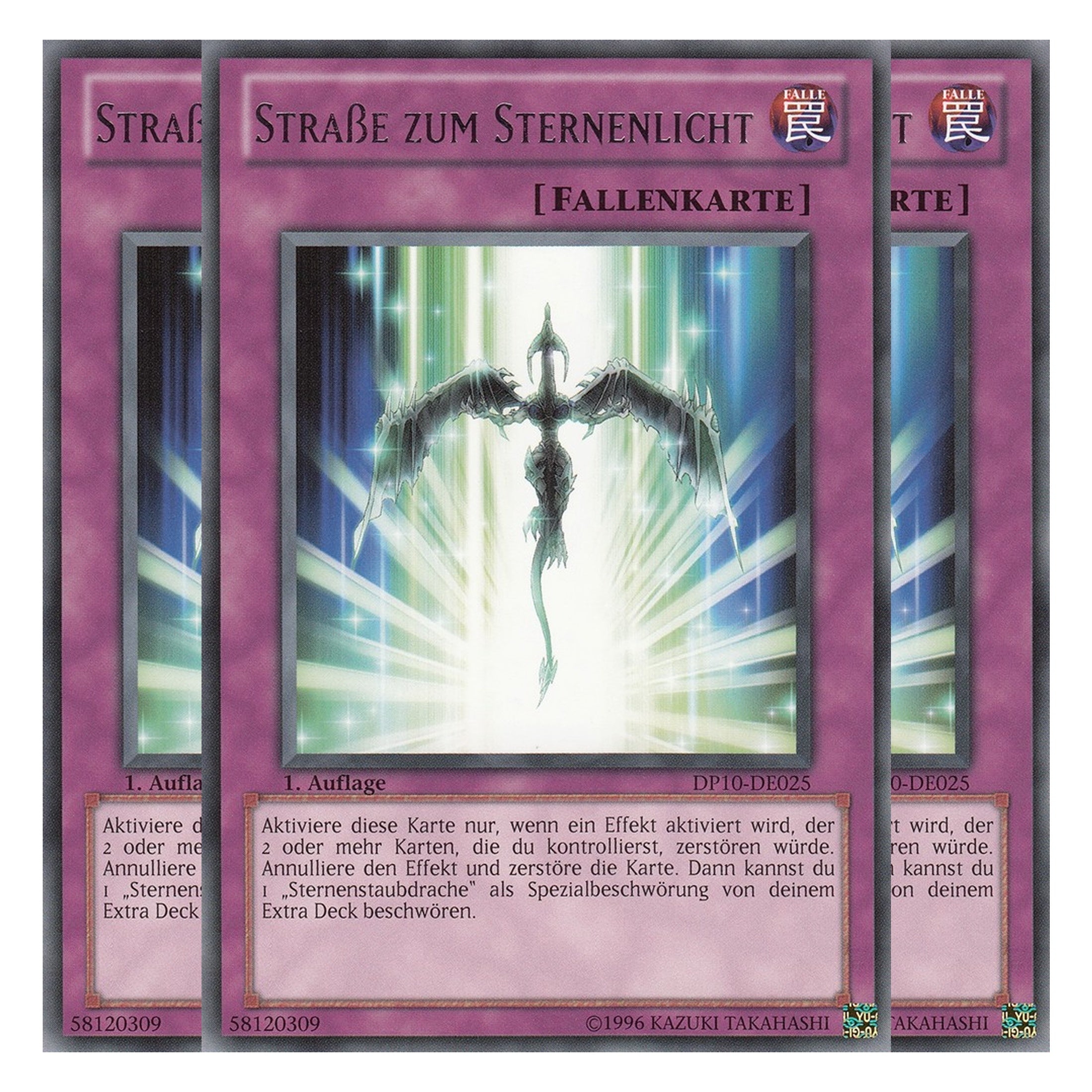 Straße zum Sternenlicht - DP10-DE025 - Rare - Deutsch - Unlimitiert - Duelist Pack: Yusei Fudo 3 - Playset (3 Kopien)