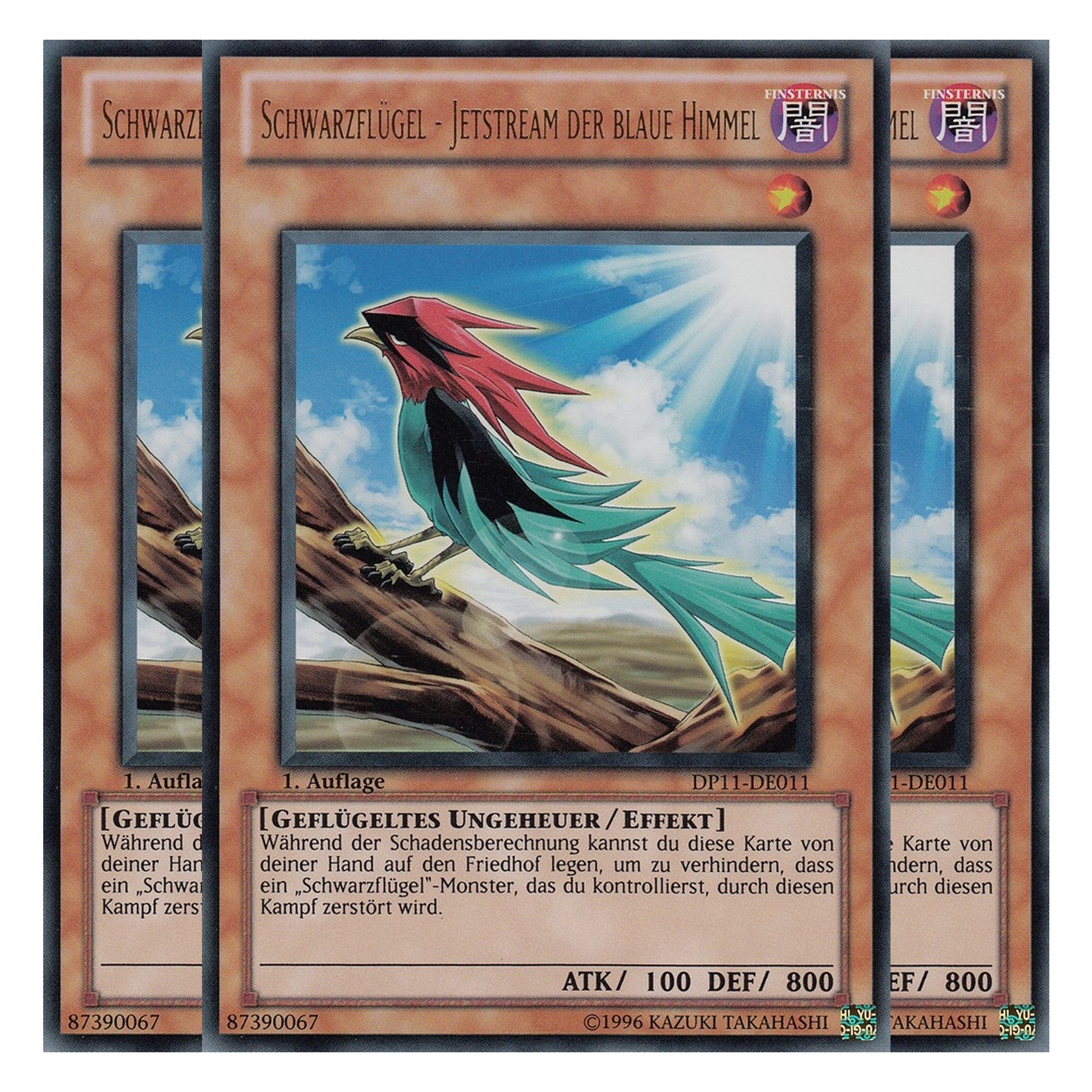 Schwarzflügel - Jetstream der blaue Himmel - DP11-DE011 - Ultra Rare - Deutsch - Unlimitiert - Duelist Pack: Crow - Playset (3 Kopien)