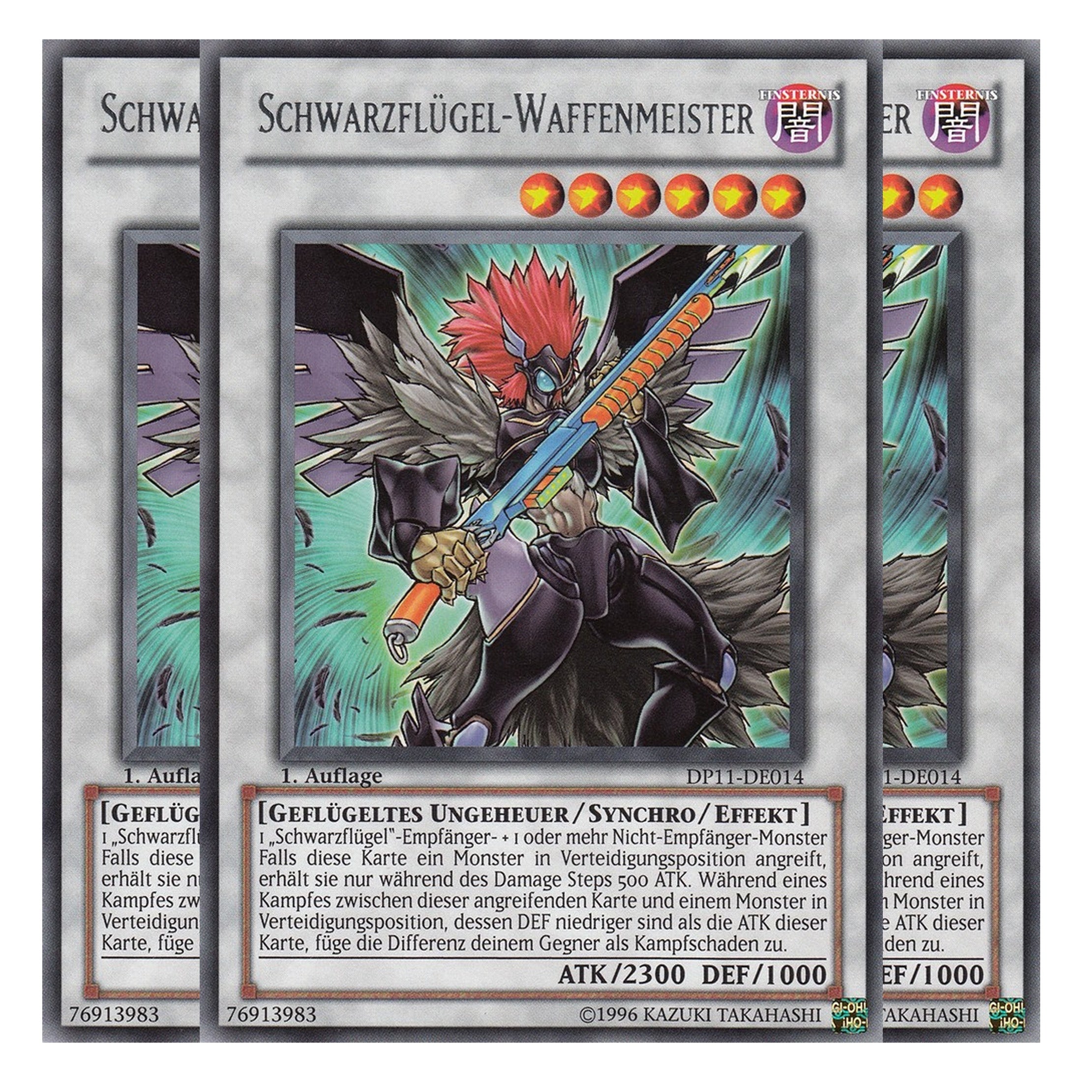 Schwarzflügel - Waffenmeister - DP11-DE014 - Rare - Deutsch - Unlimitiert - Duelist Pack: Crow - Playset (3 Kopien)