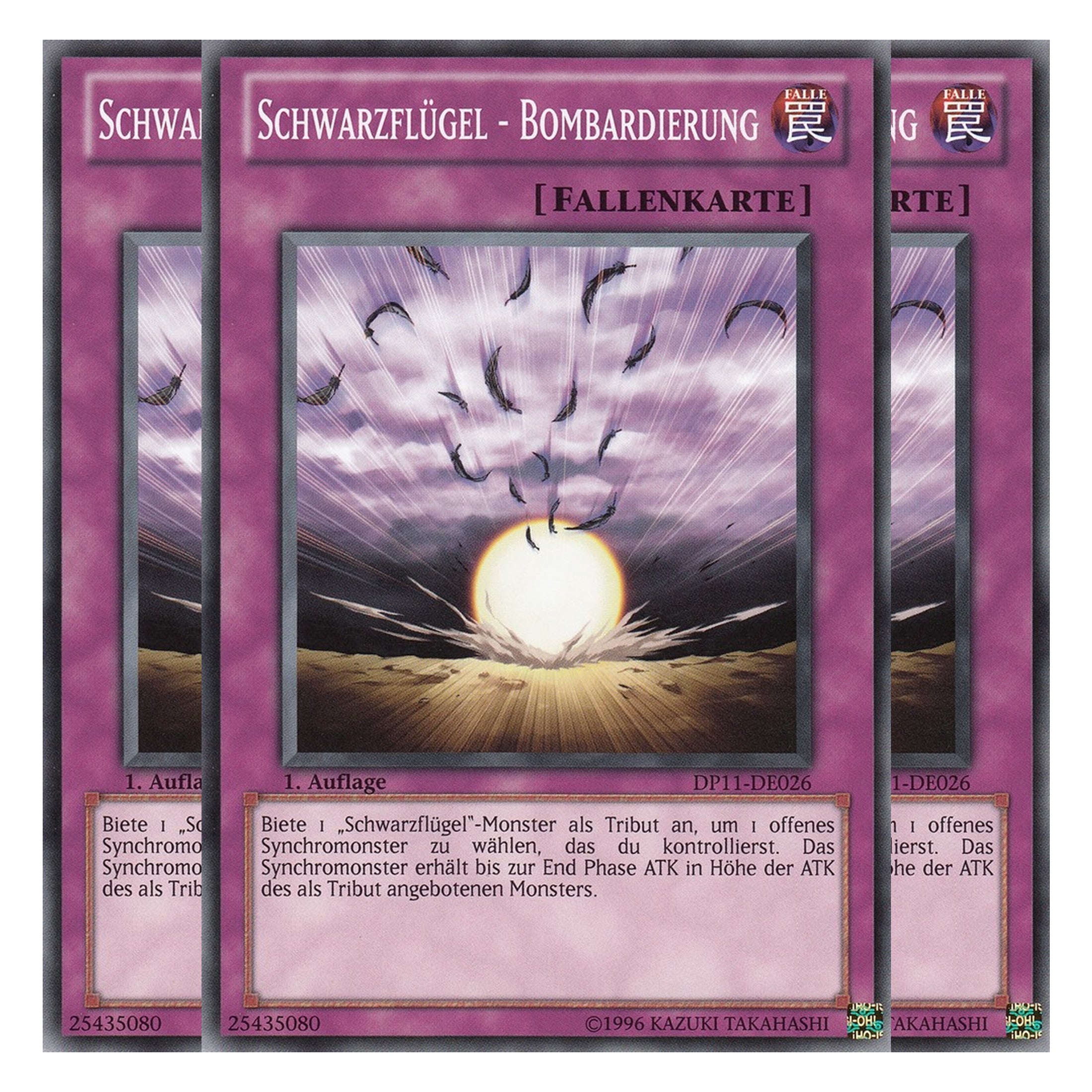 Schwarzflügel - Bombardierung - DP11-DE026 - Common - Deutsch - Unlimitiert - Duelist Pack: Crow - Playset (3 Kopien)