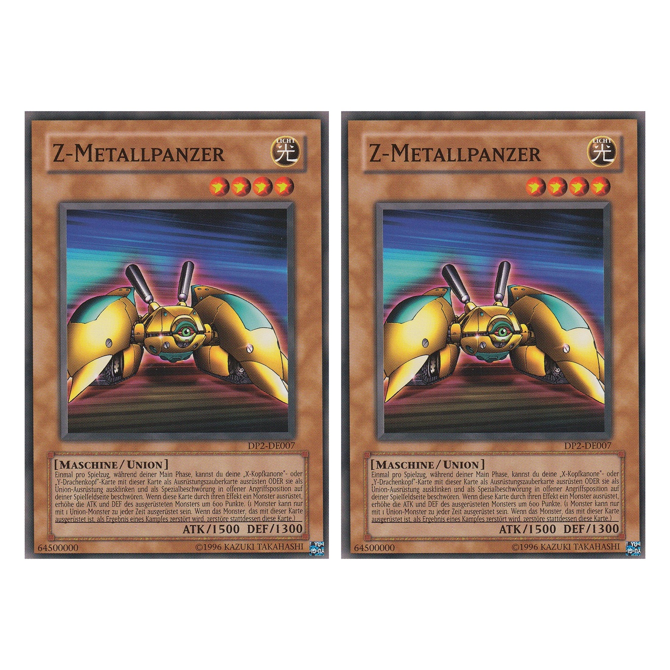 Z-Metallpanzer - DP2-DE007 - Common - Deutsch - Unlimitiert - Duelist Pack: Chazz Princeton - Duo Set (2 Stück) - Yugioh